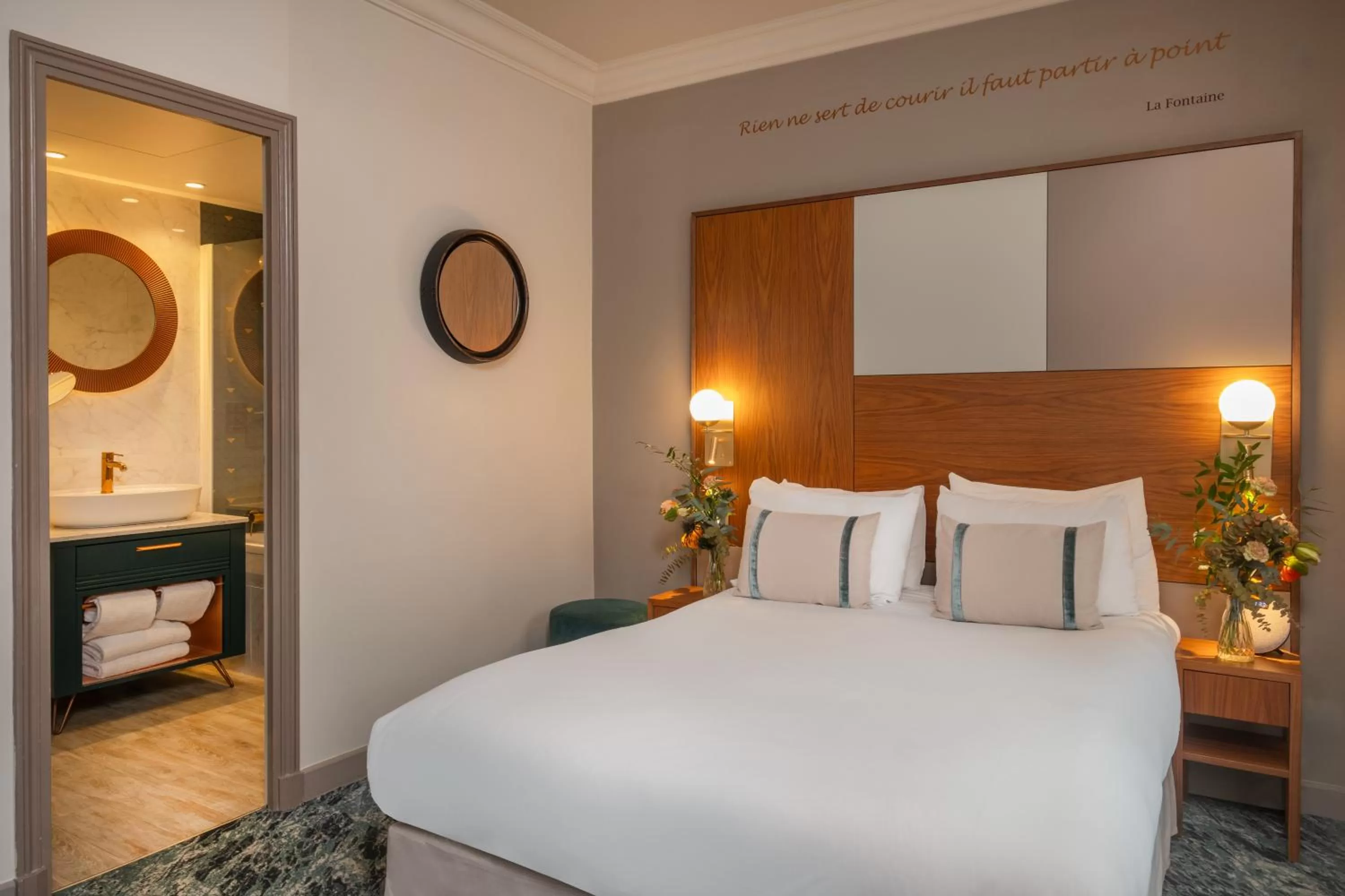 Photo of the whole room, Bed in Hôtel Le Tourville by Inwood Hotels