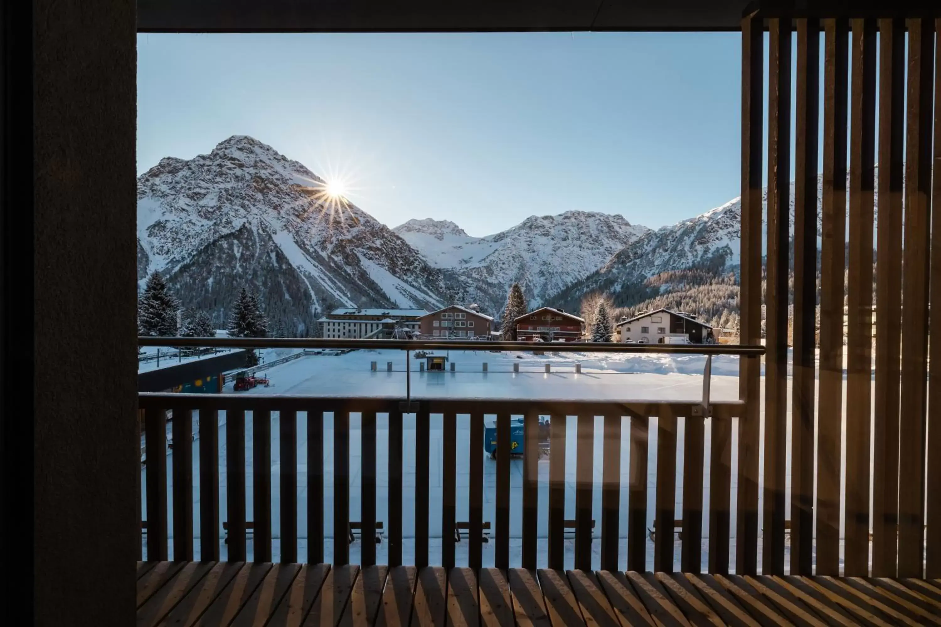 View (from property/room), Winter in Aves Arosa