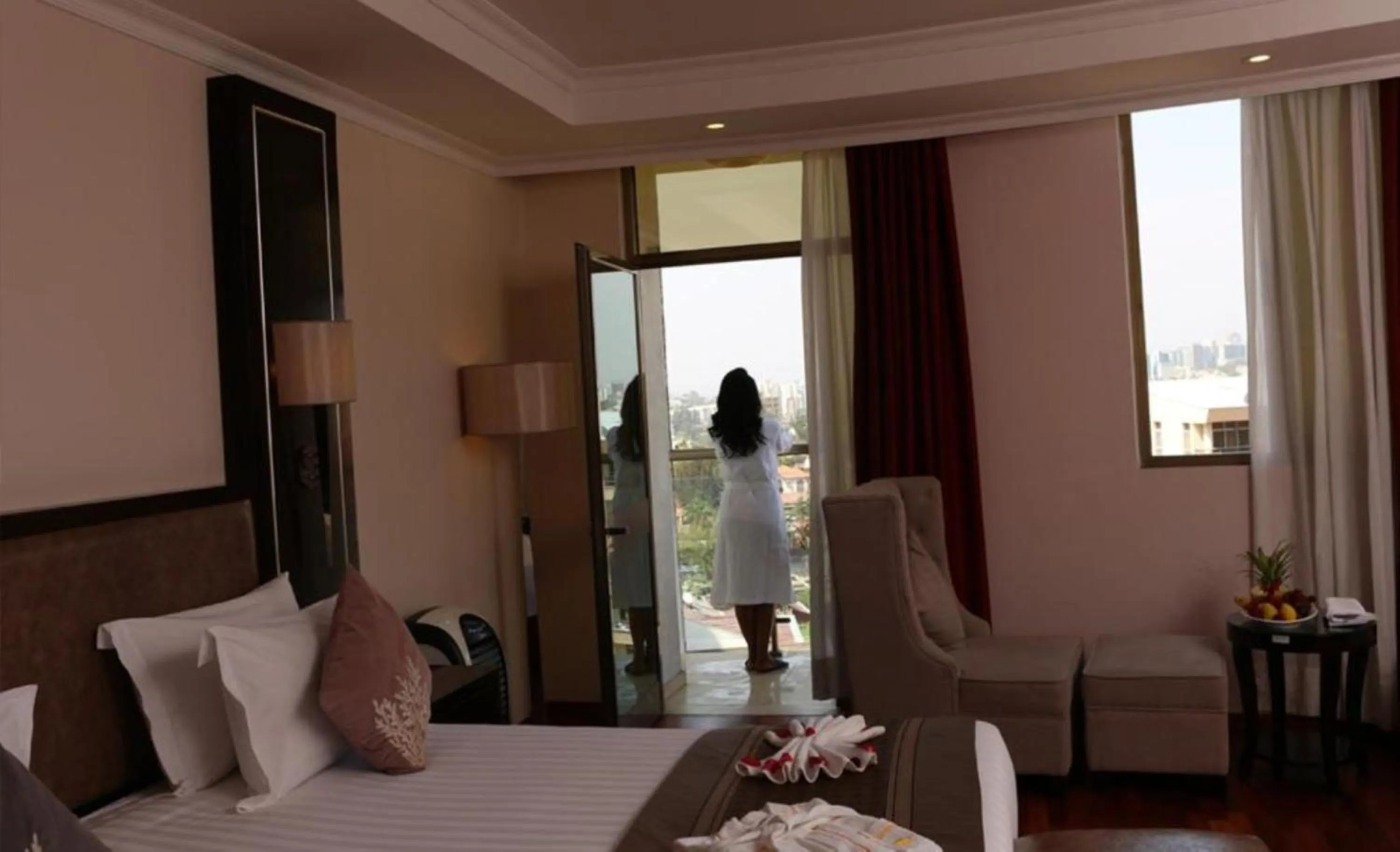 Bed in Saro Maria Hotel