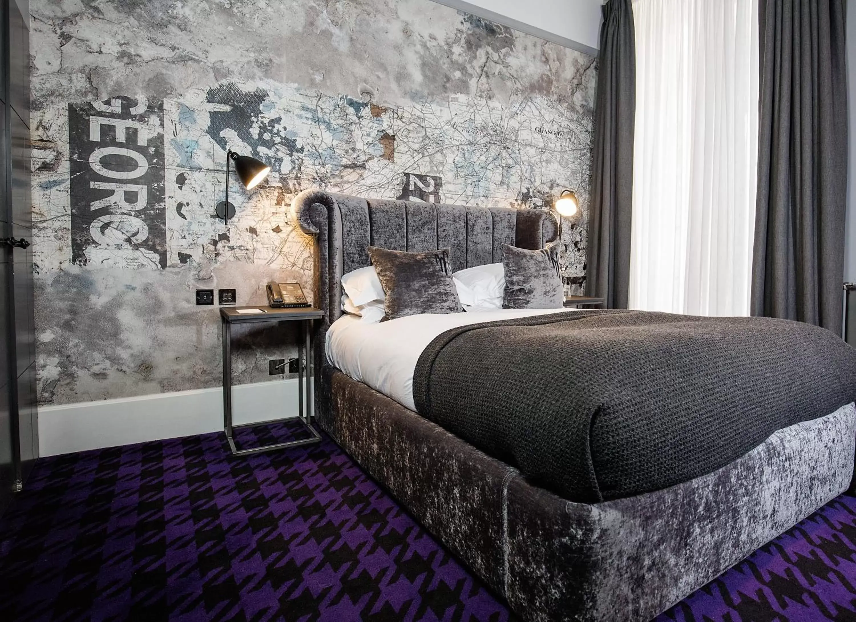 Bedroom, Bed in Malmaison Glasgow