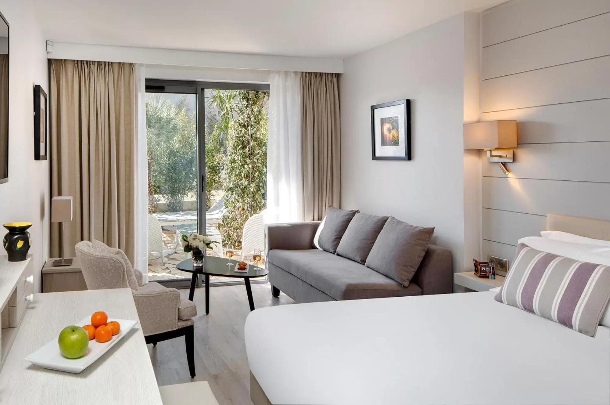 Bedroom, Seating Area in La Bastide de Biot