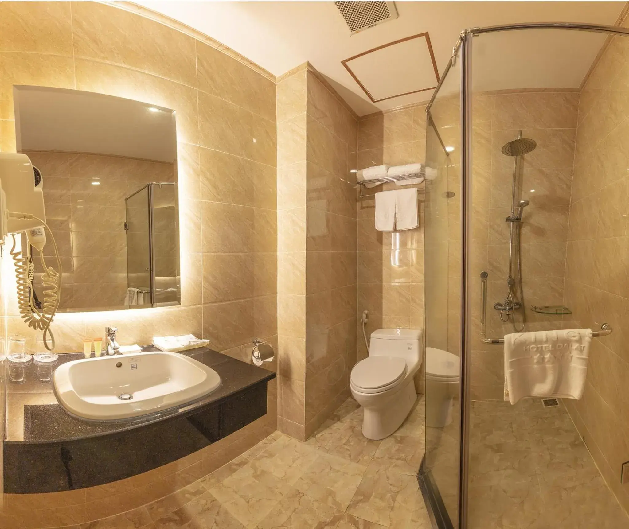 Shower, Bathroom in Kings Hotel Dalat