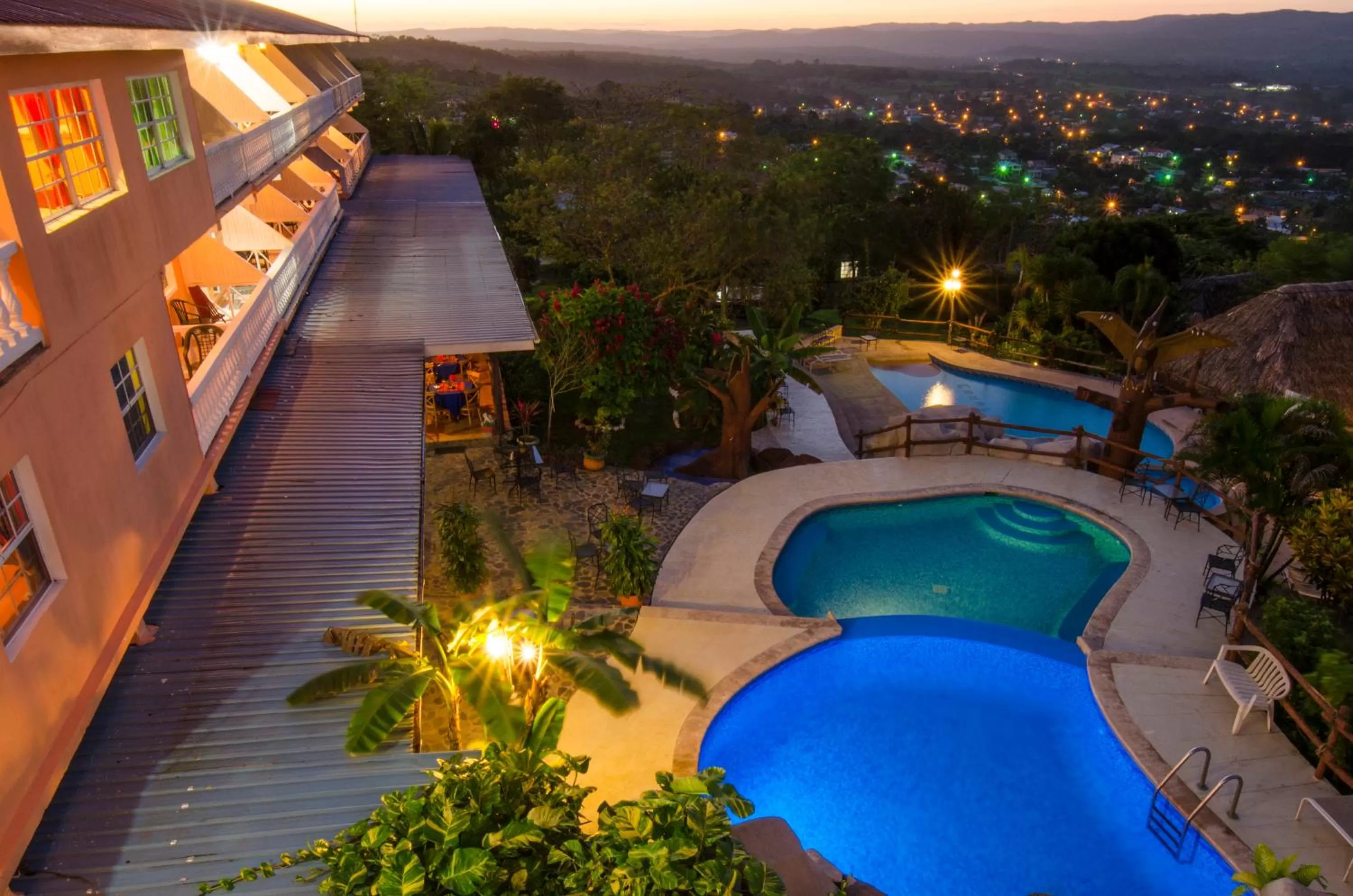 City view in Cahal Pech Village Resort