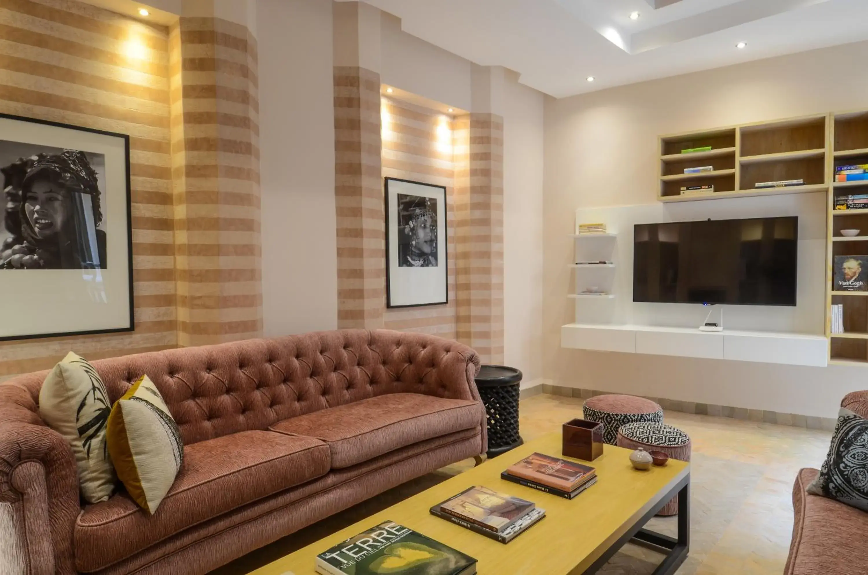 Library, Seating Area in Riad Ayni