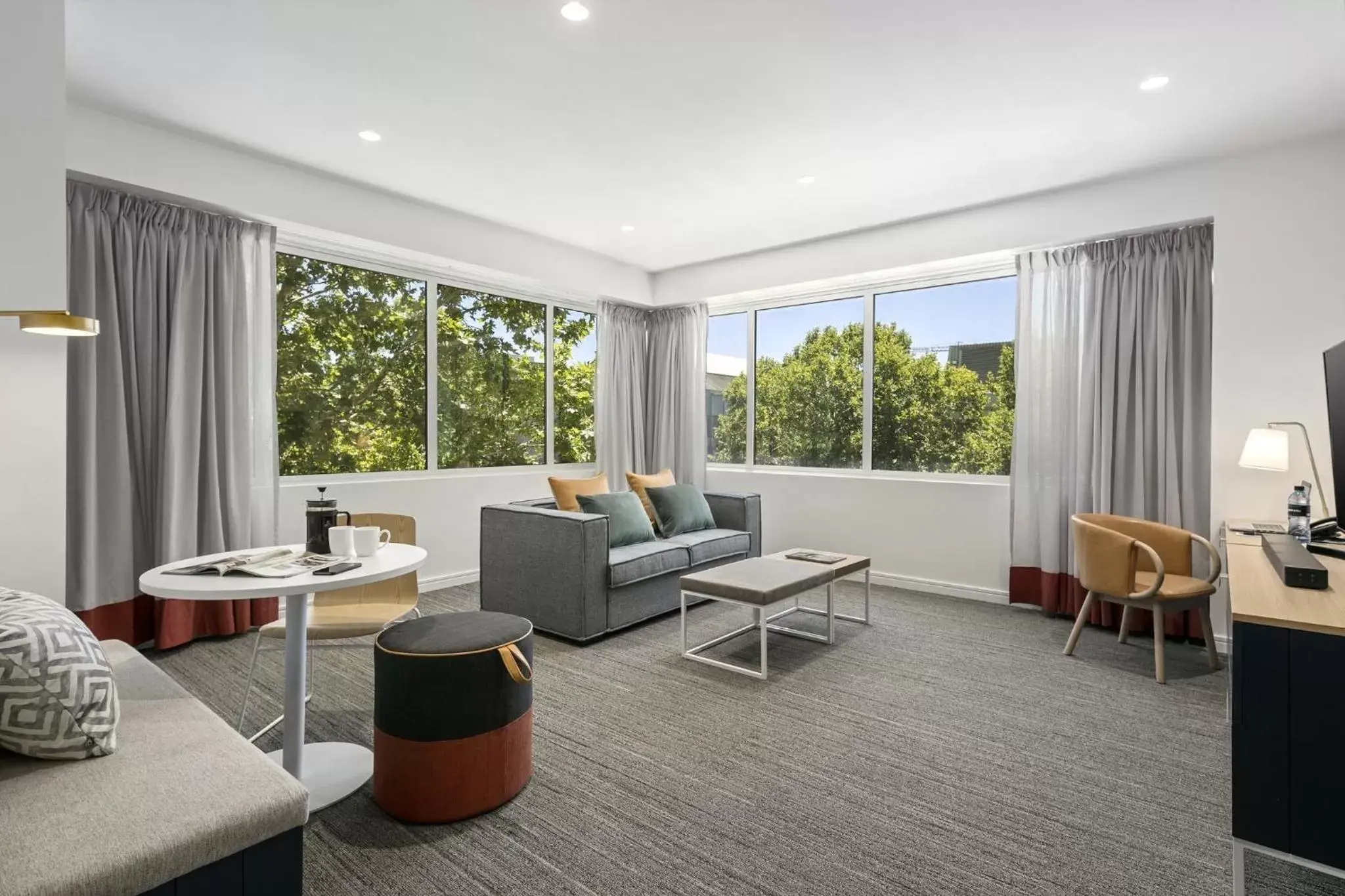 Living room, Seating Area in Quest Canberra City Walk