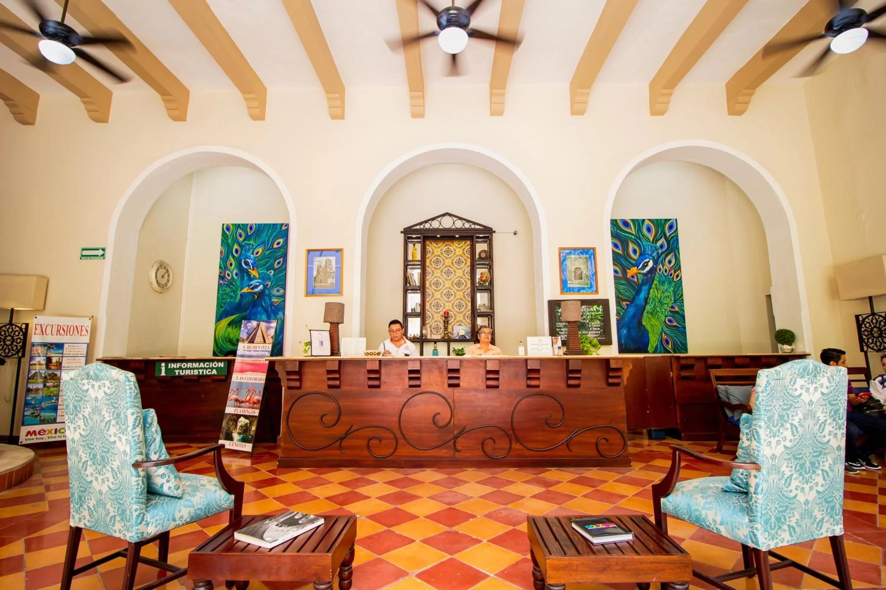 Lobby or reception in Hotel Merida