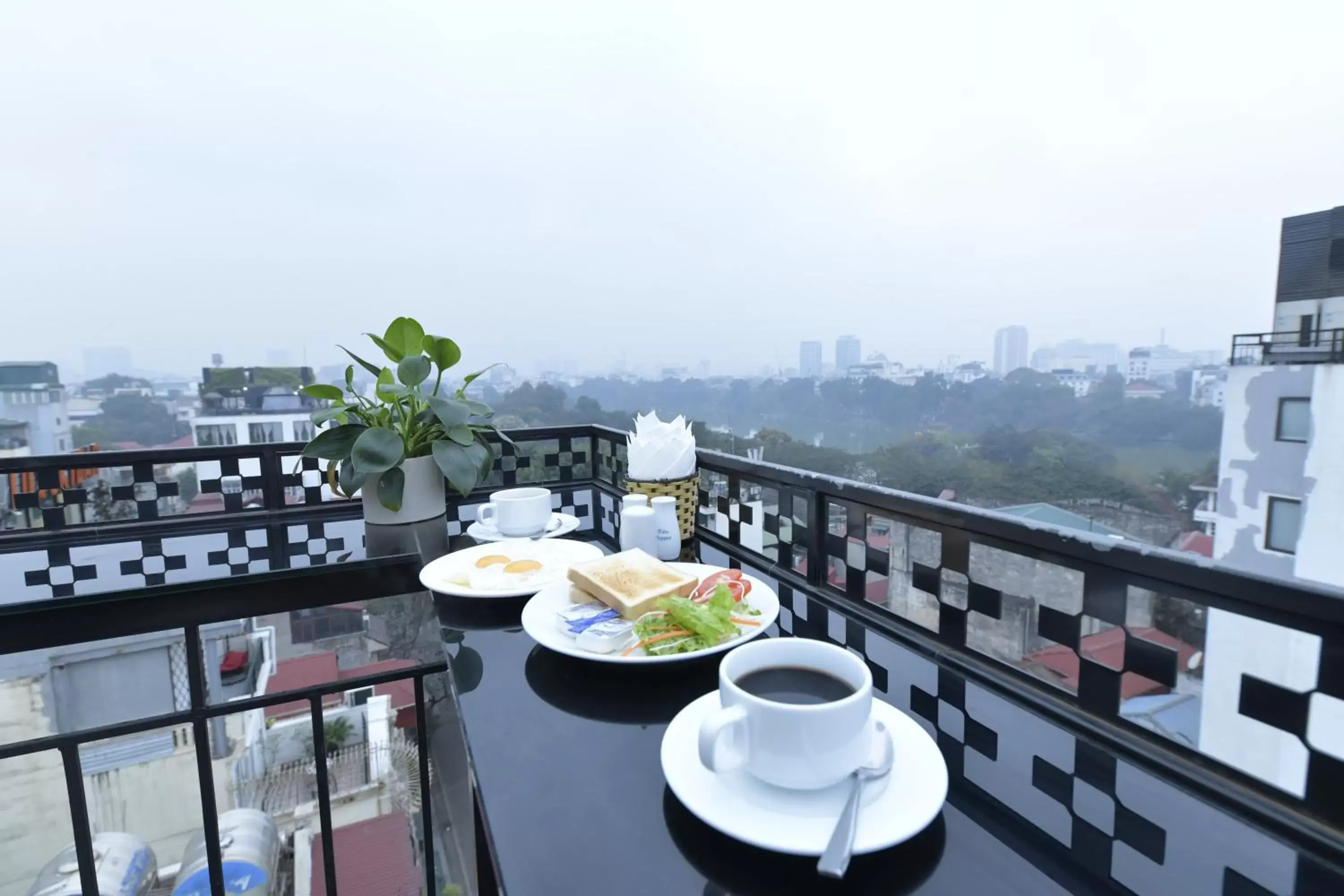 Buffet breakfast in Hanoi HM Boutique Hotel