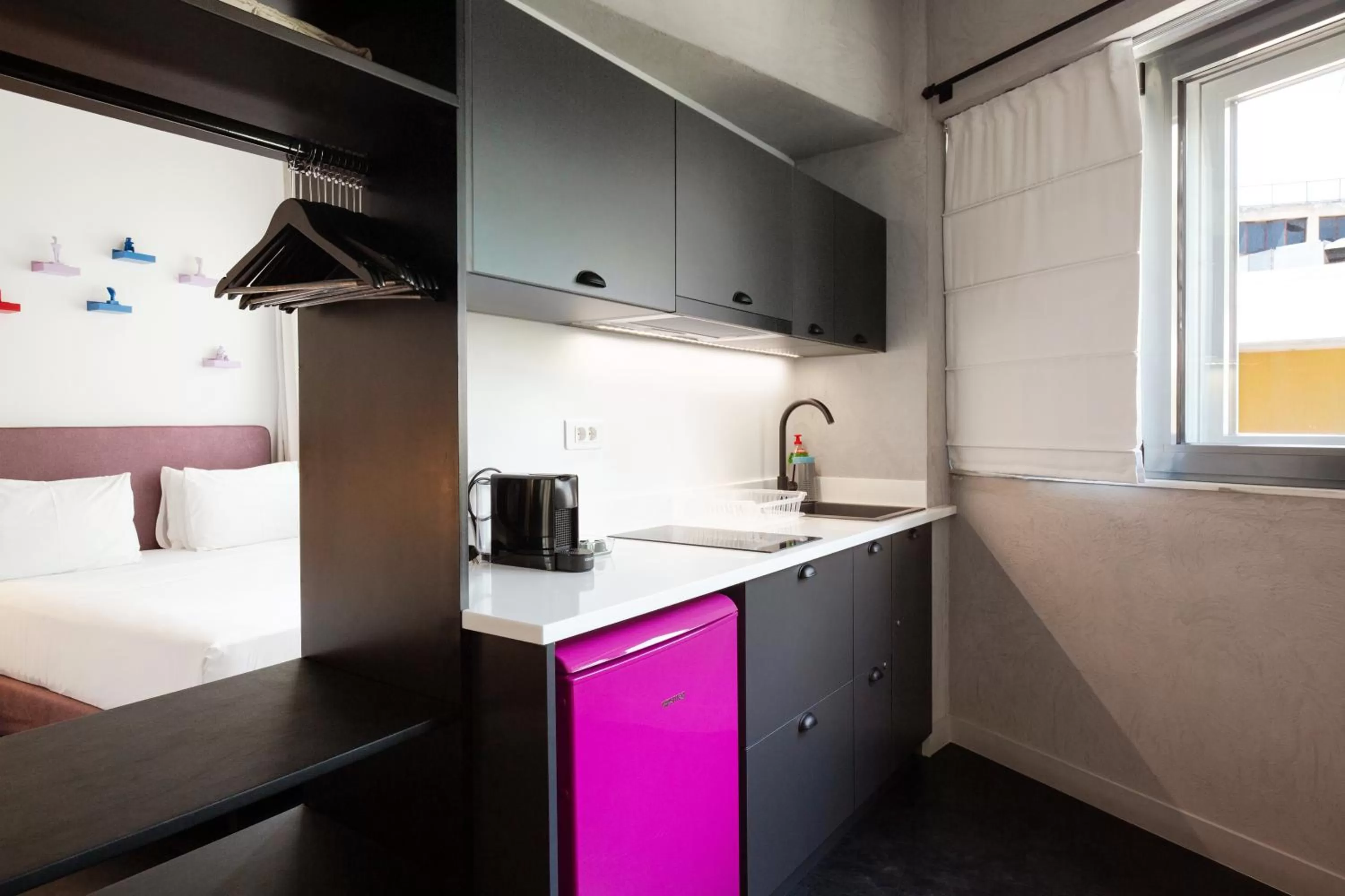 Kitchen or kitchenette in Downtown Athens Lofts - The Acropolis Observatory
