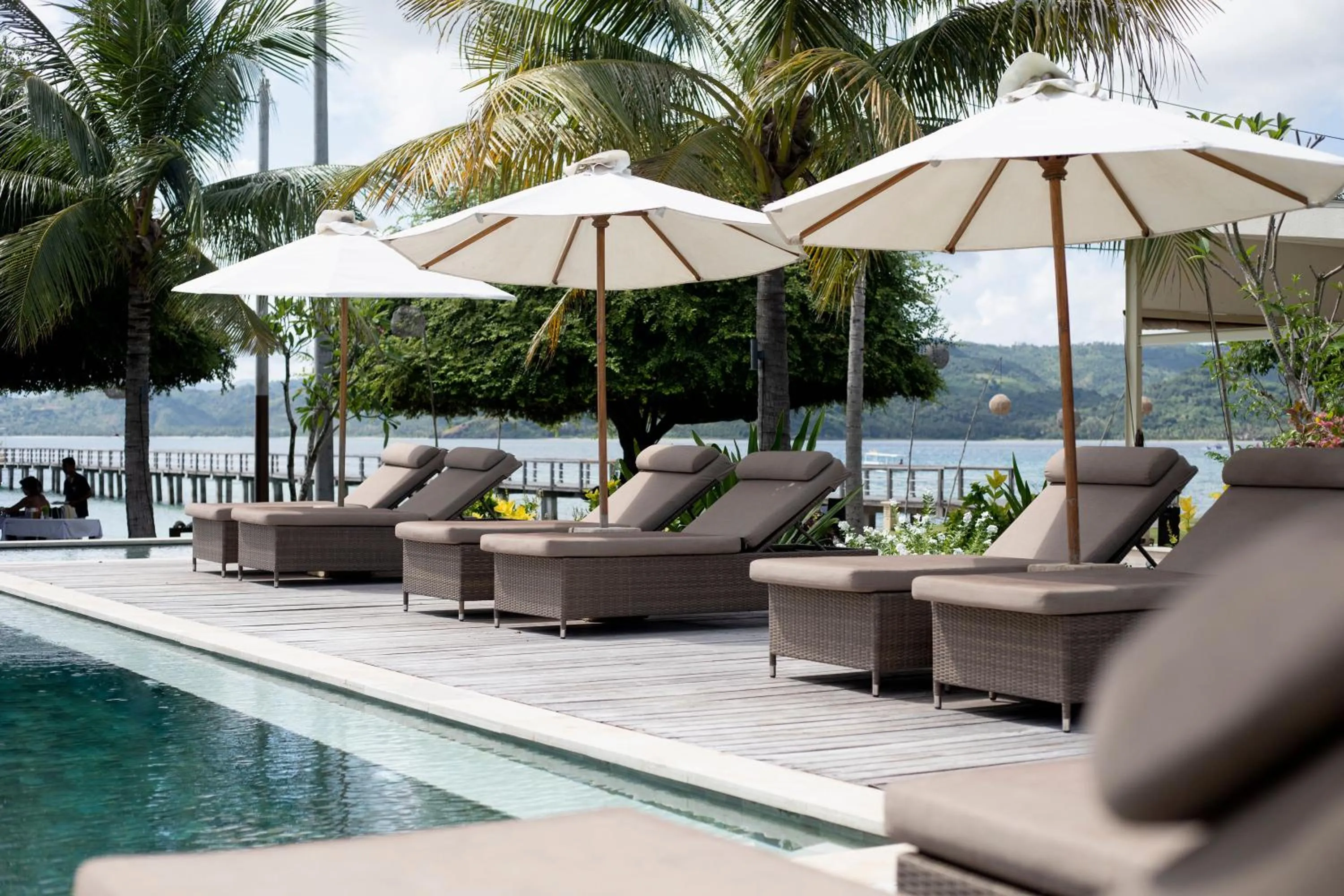 Swimming pool in Kokomo Resort Gili Gede