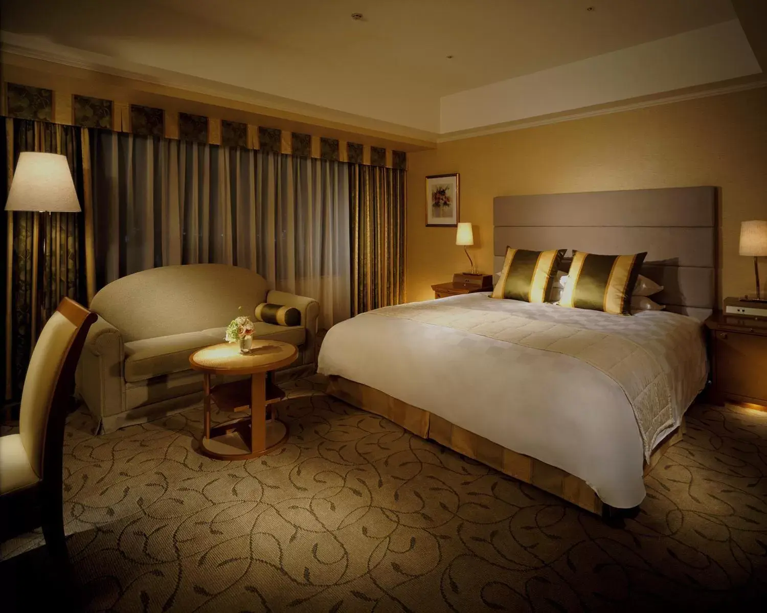 Photo of the whole room, Bed in Hotel Okura Kyoto