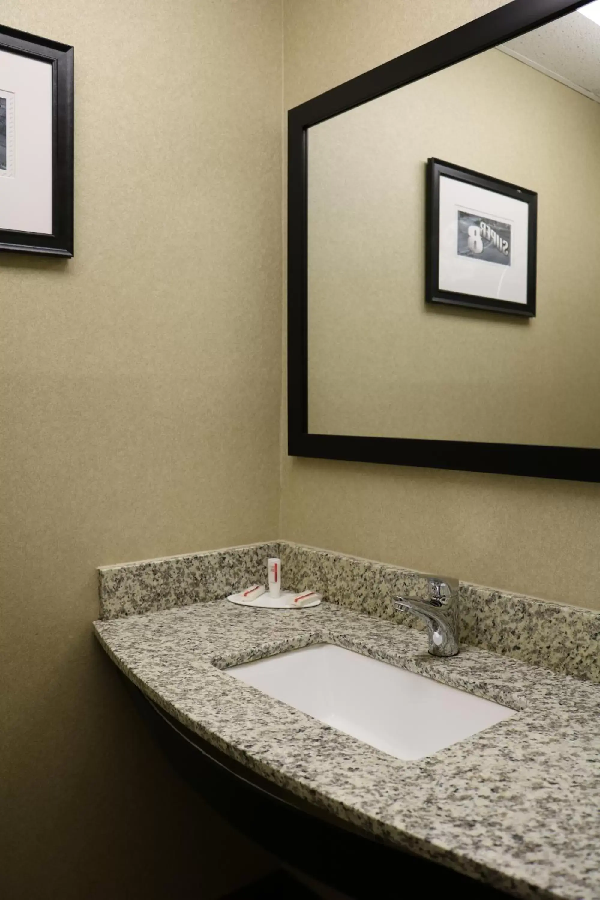 Bathroom in Super 8 by Wyndham Plattsburgh