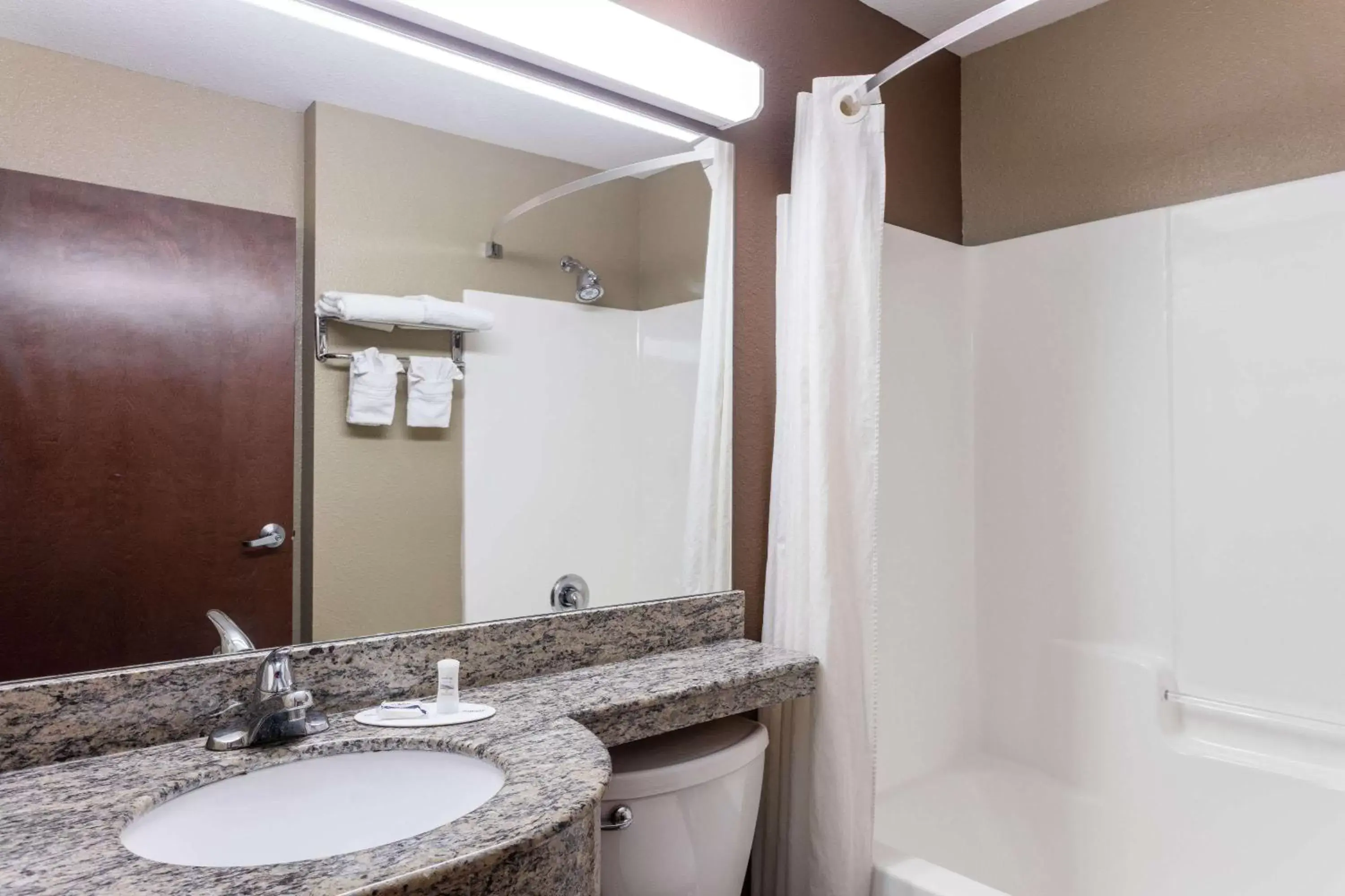Bathroom in Microtel Inn & Suites by Wyndham Macon