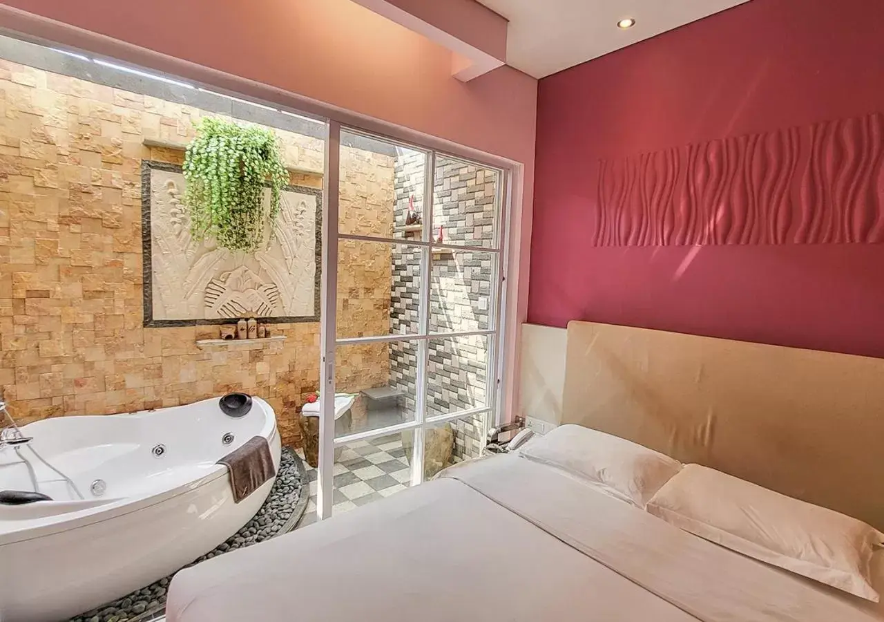 Bed in Verse Lite Hotel Gajah Mada