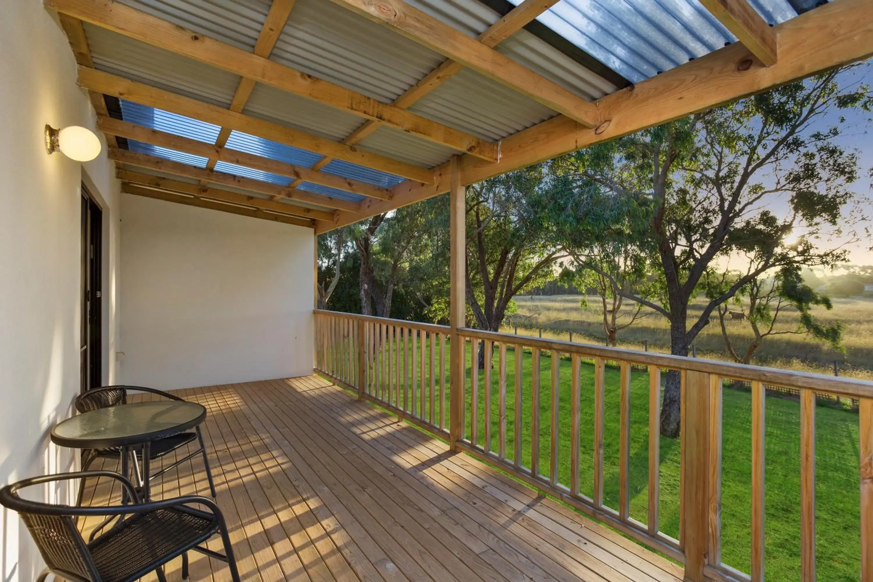 View (from property/room), Balcony/Terrace in A1 Motels and Apartments Port Fairy