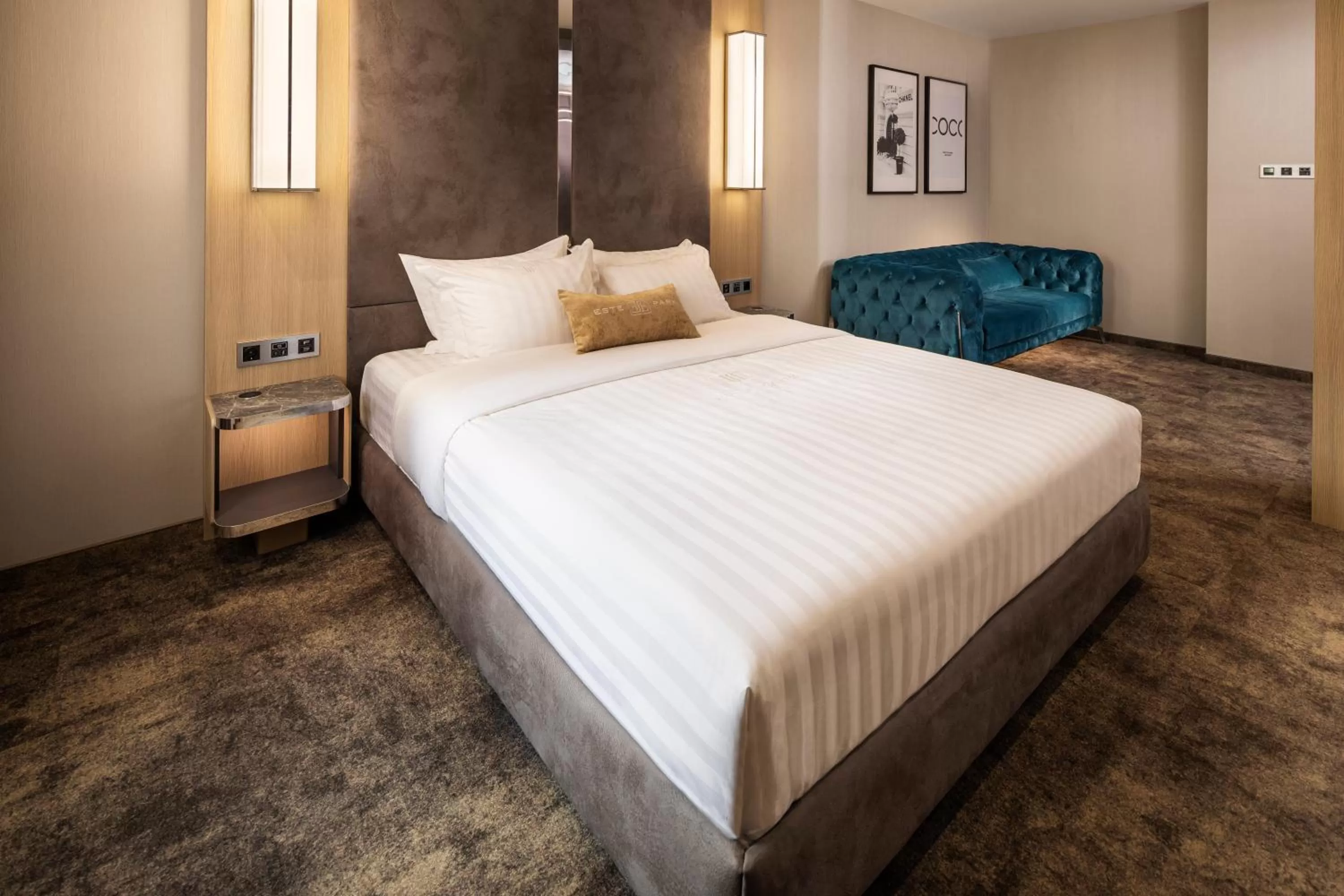 Bedroom, Bed in -- ESTE PARK HOTEL -- part of Urban Chic Luxury Design Hotels - Parking & Compliments - next to Shopping & Dining Mall Plovdiv