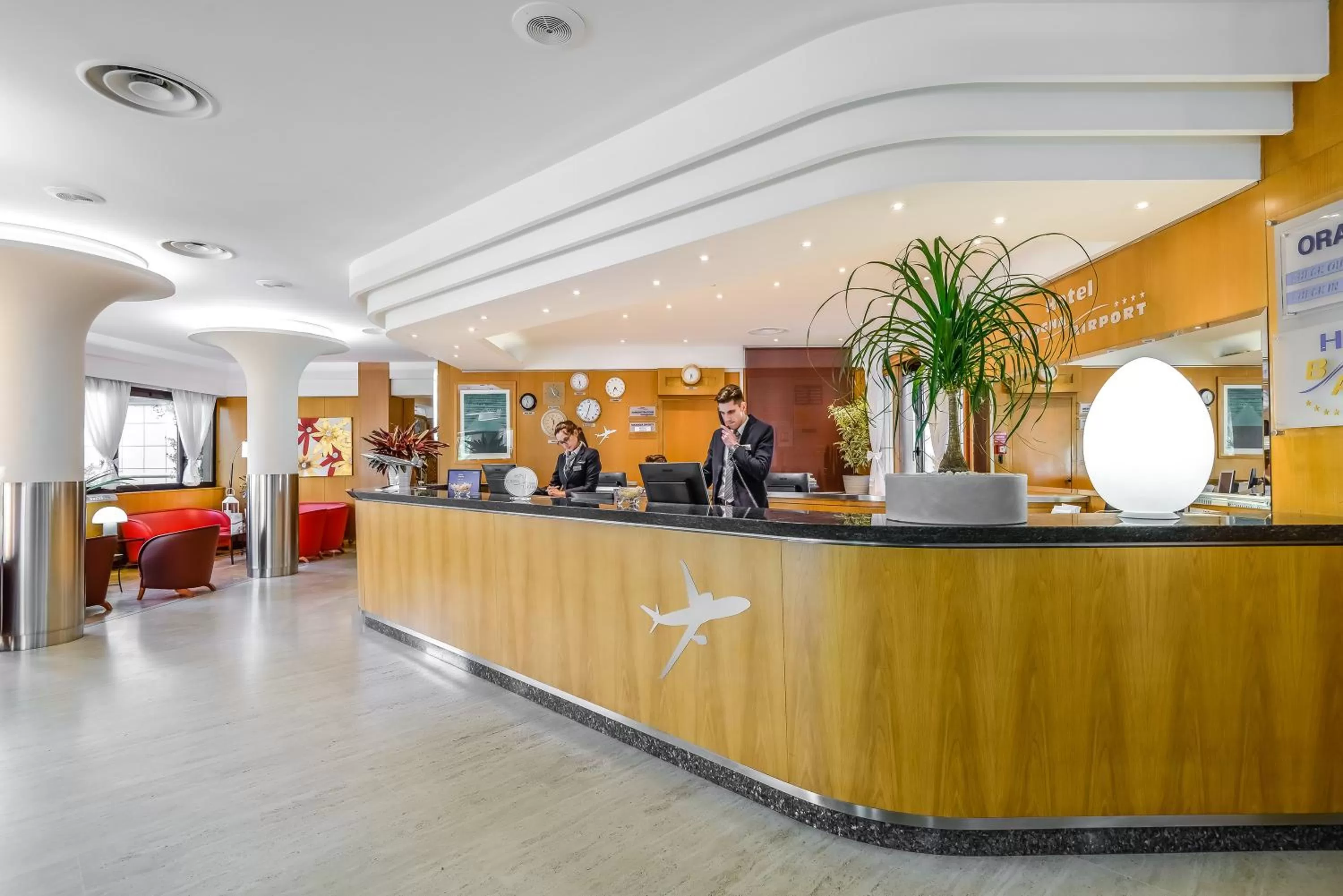 Lobby or reception in Hotel Bologna Airport