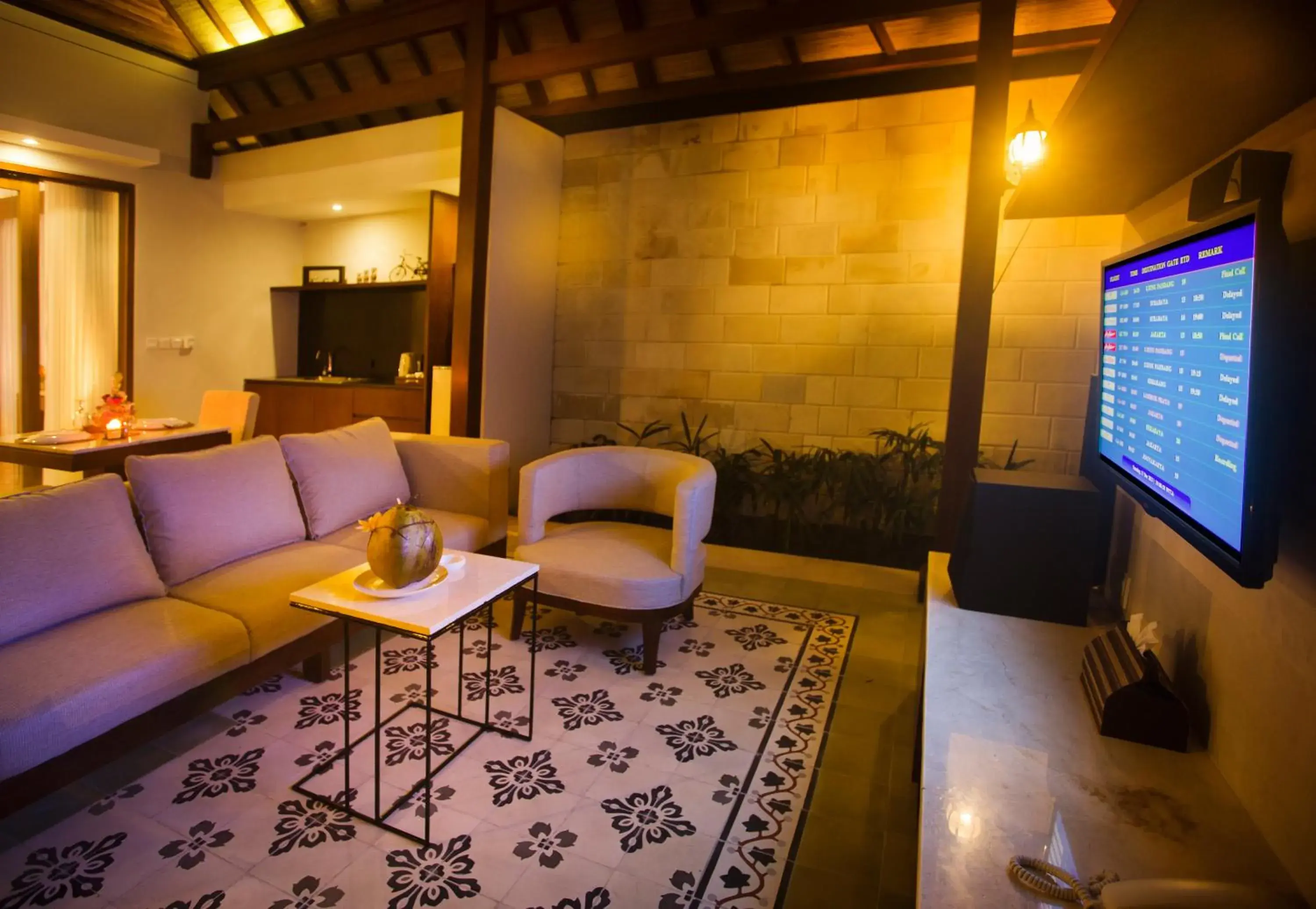 Kitchen or kitchenette, Seating Area in The Astari Villa and Residence