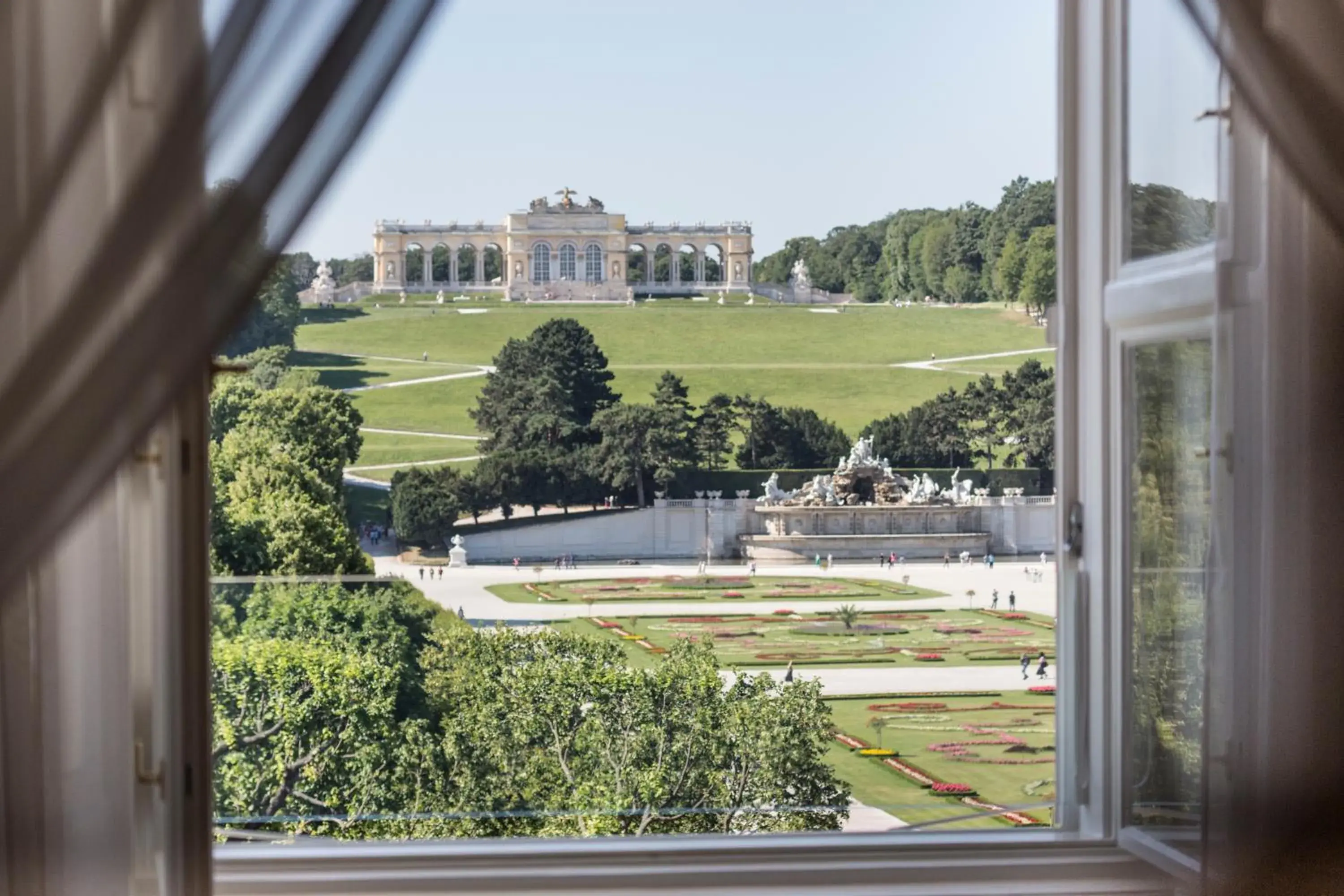 View (from property/room), Pool View in Schloß Schönbrunn Grand Suite