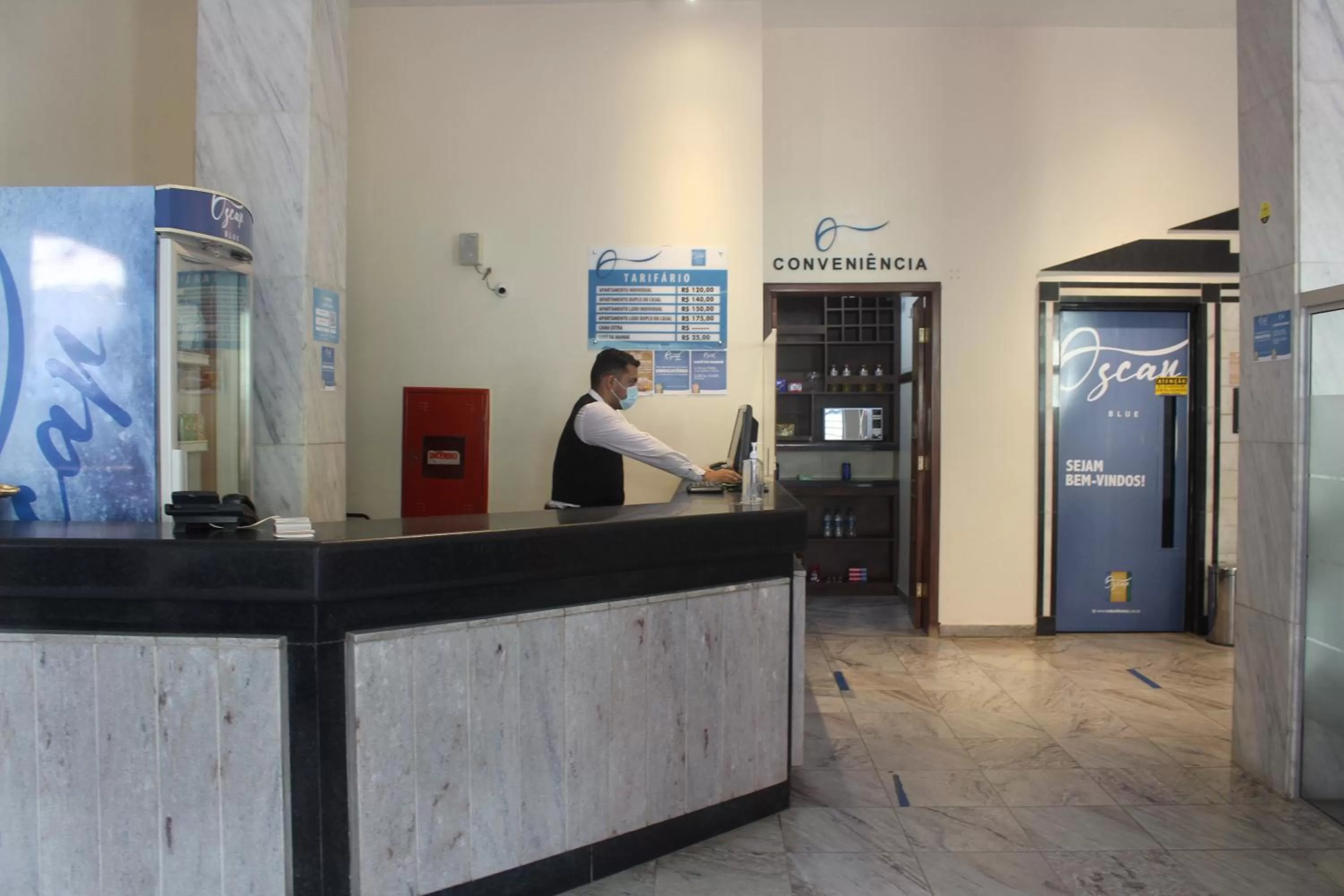 Lobby or reception in Hotel Oscar Blue Montes Claros