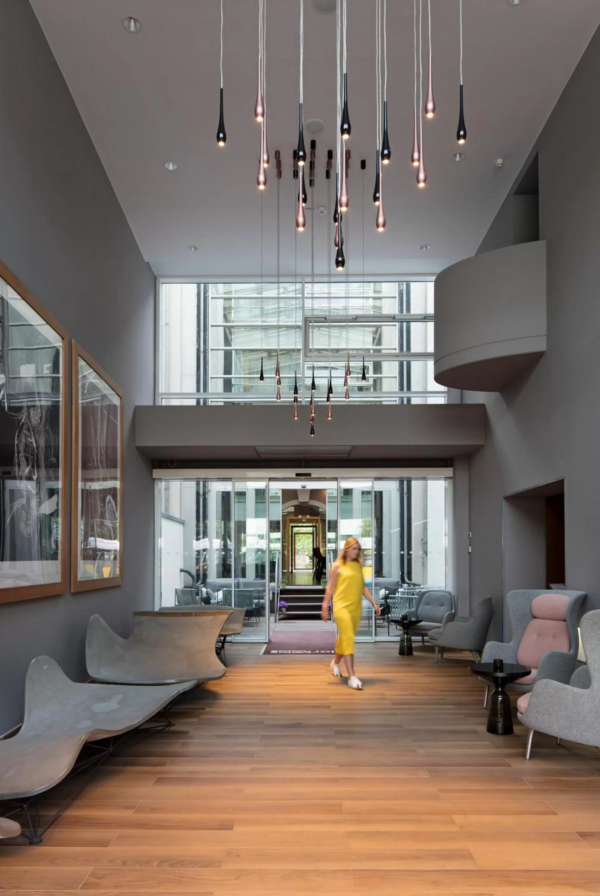Lobby or reception in art'otel berlin mitte, Powered by Radisson Hotels