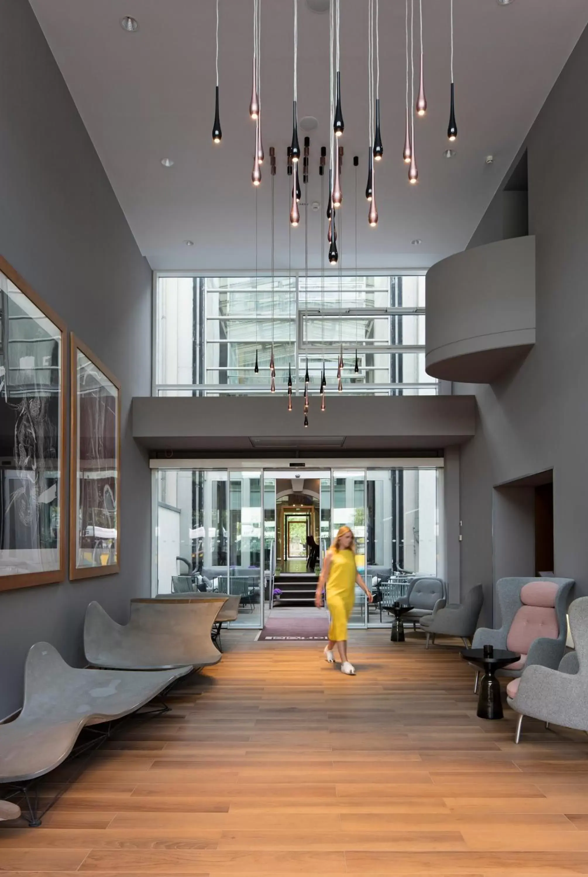 Lobby or reception, Fitness Center/Facilities in art'otel berlin mitte, Powered by Radisson Hotels