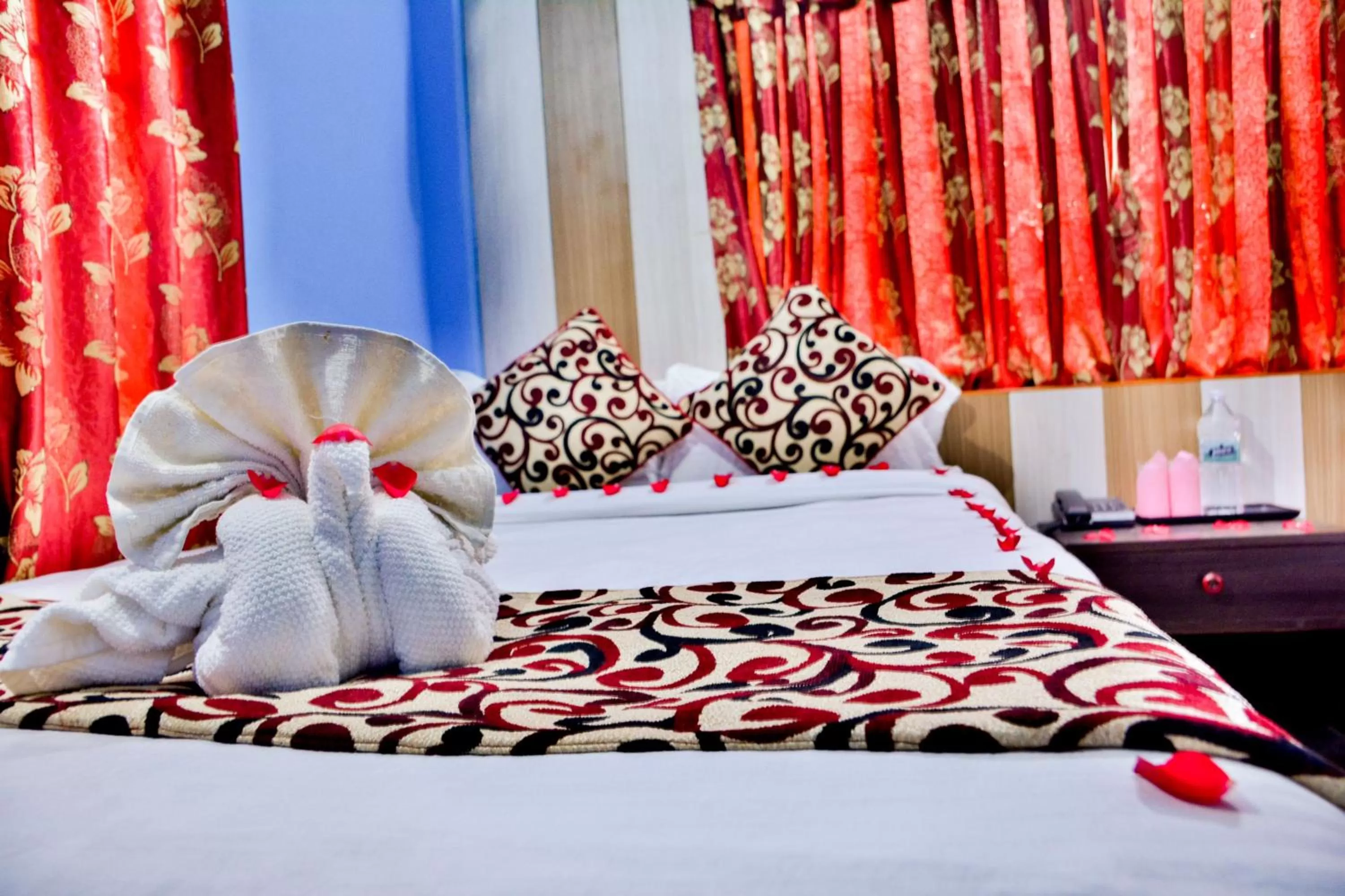 Bed in Hotel Middle Point Pvt Ltd