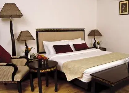 Photo of the whole room, Bed in Mastiff Grand Manali Resort