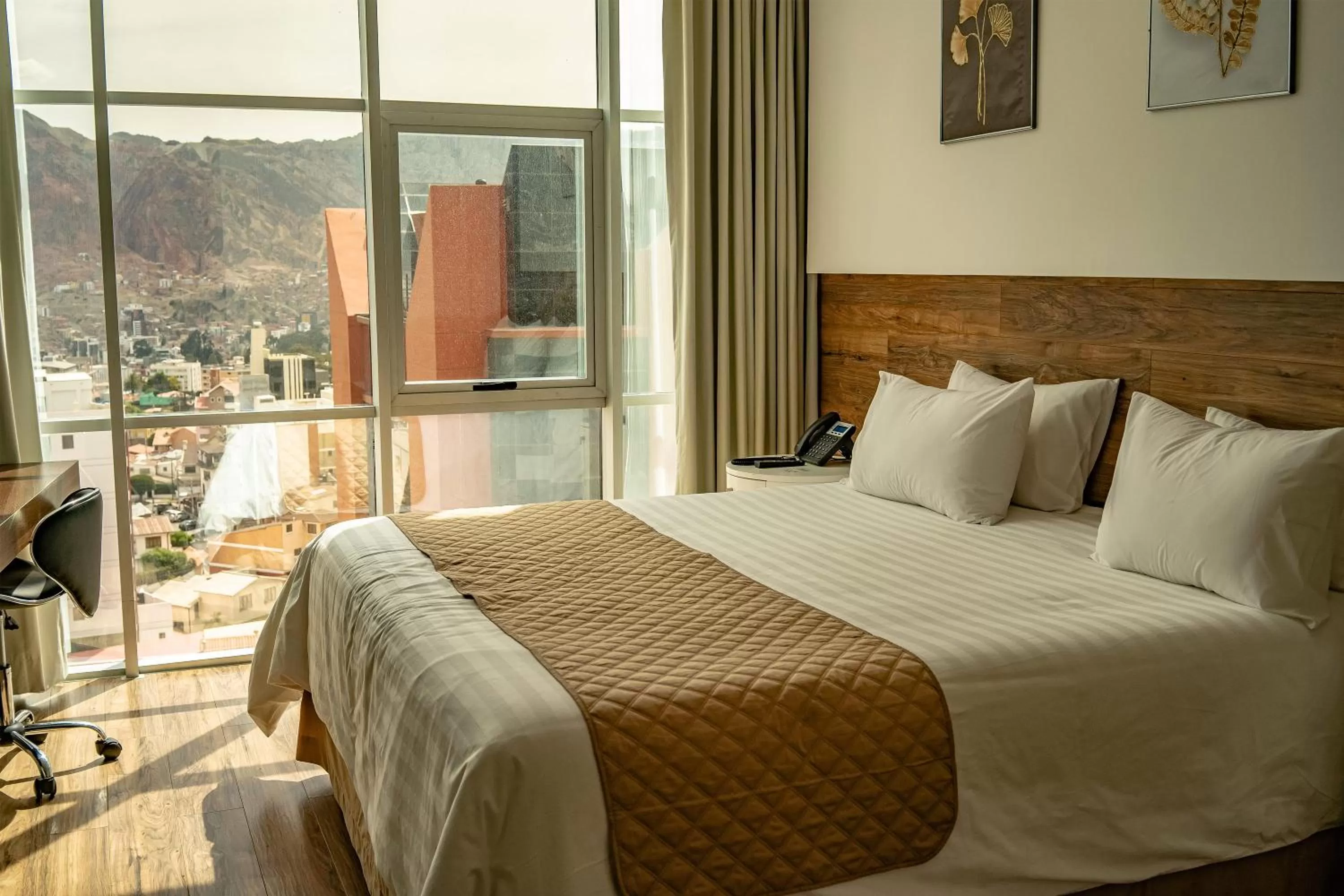 View (from property/room), Bed in Hotel La Peonía