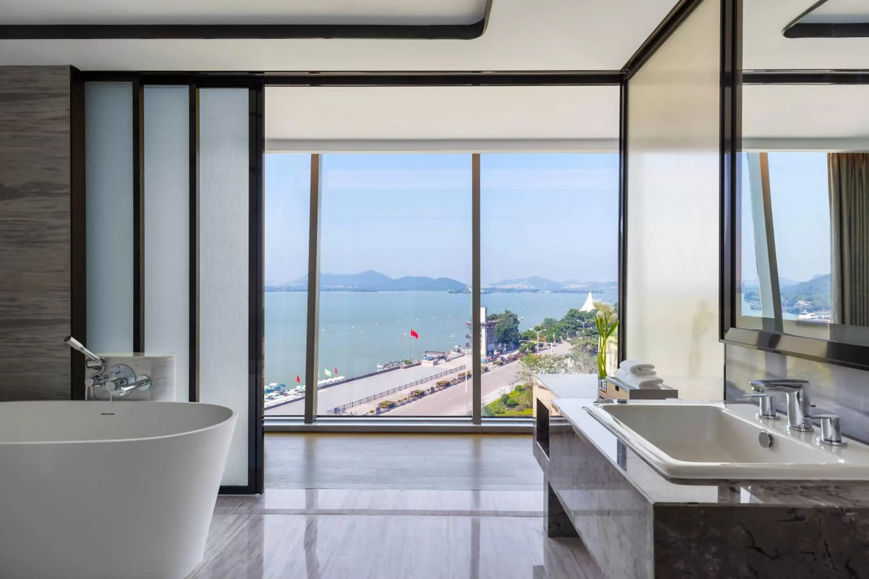 Bathroom in Xuzhou Marriott Hotel Lakeview