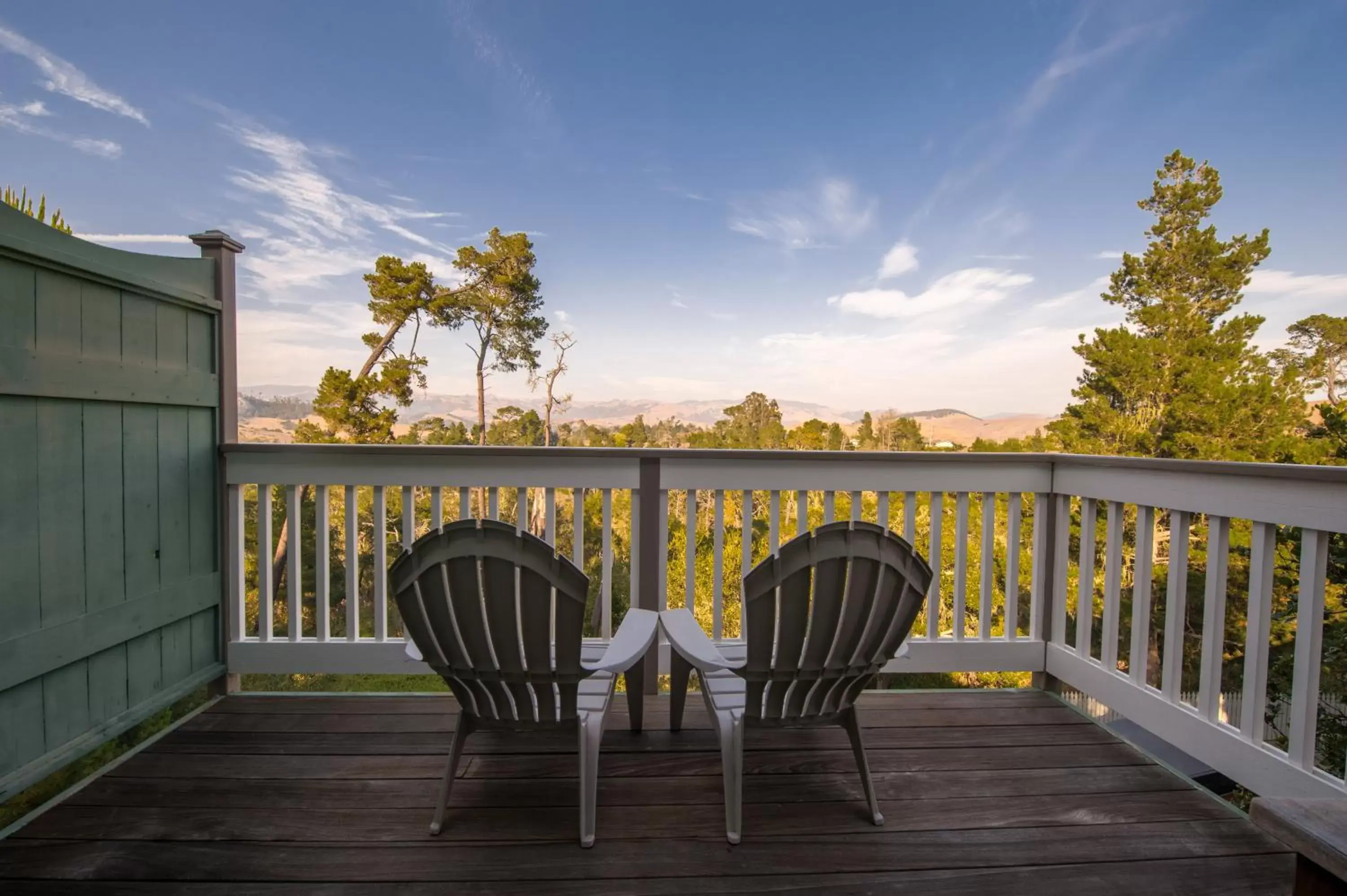 Patio in Cambria Pines Lodge