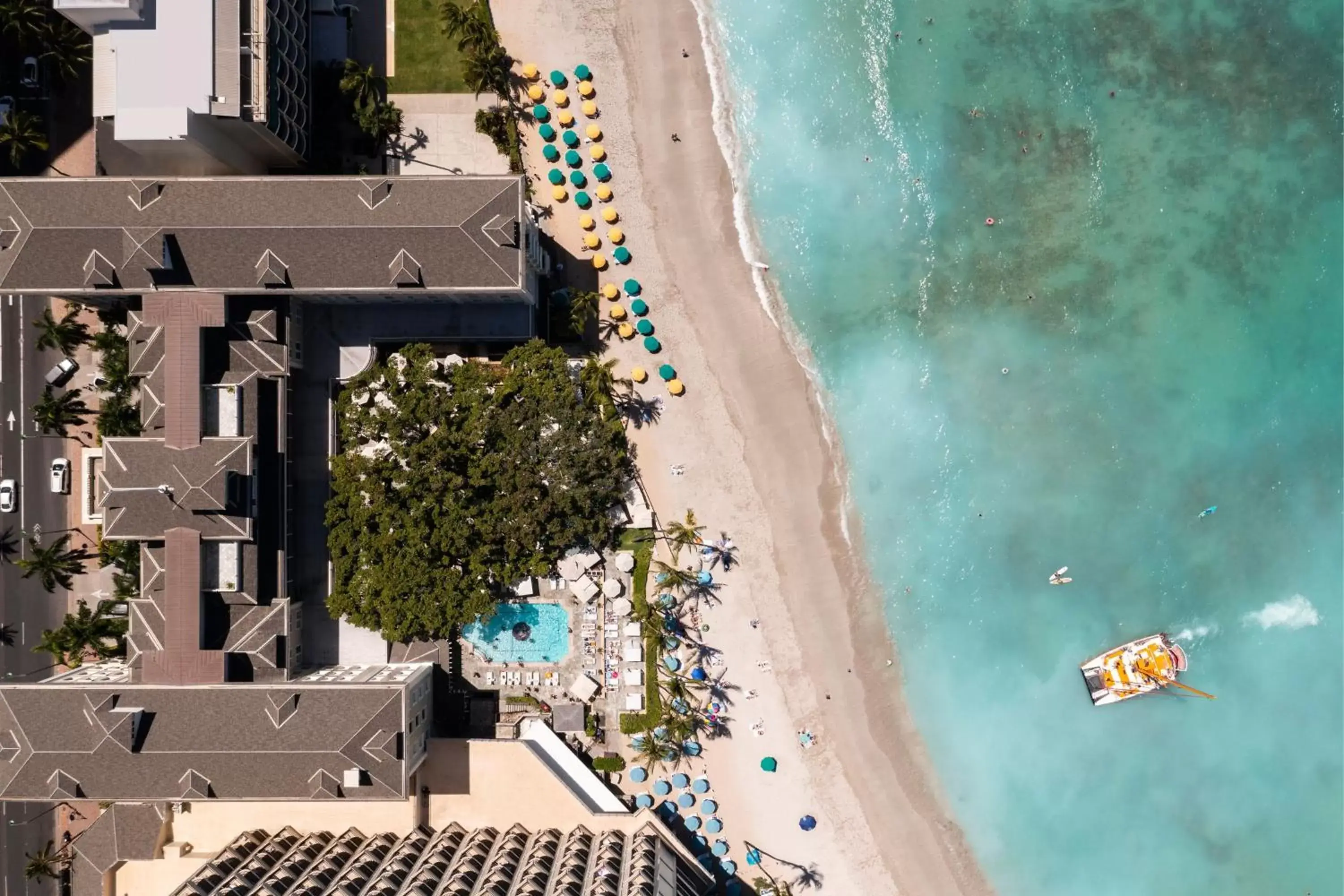 Property building, Bird's-eye View in Moana Surfrider, A Westin Resort & Spa, Waikiki Beach