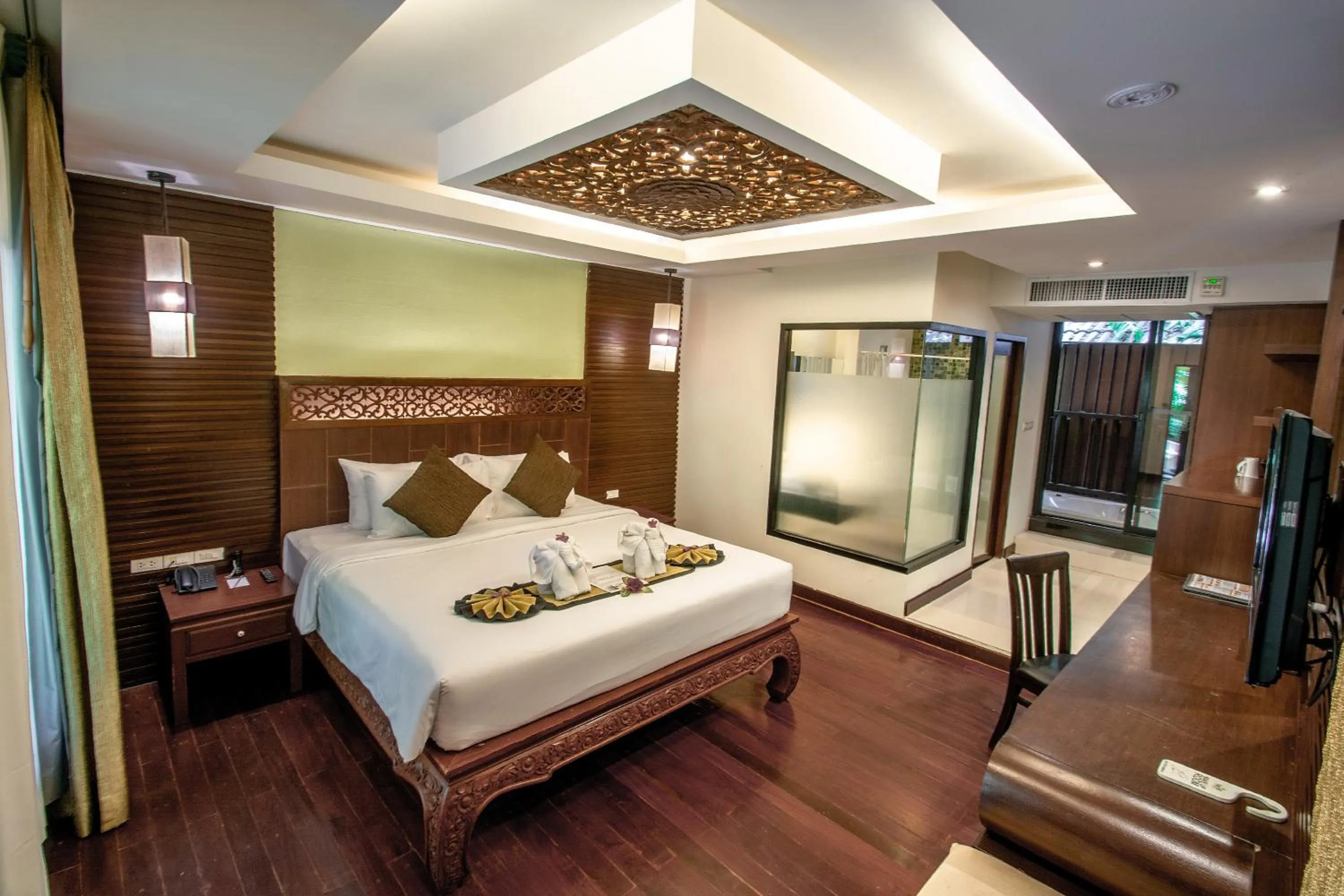 Photo of the whole room, Bed in Peach Hill Resort - SHA Extra Plus
