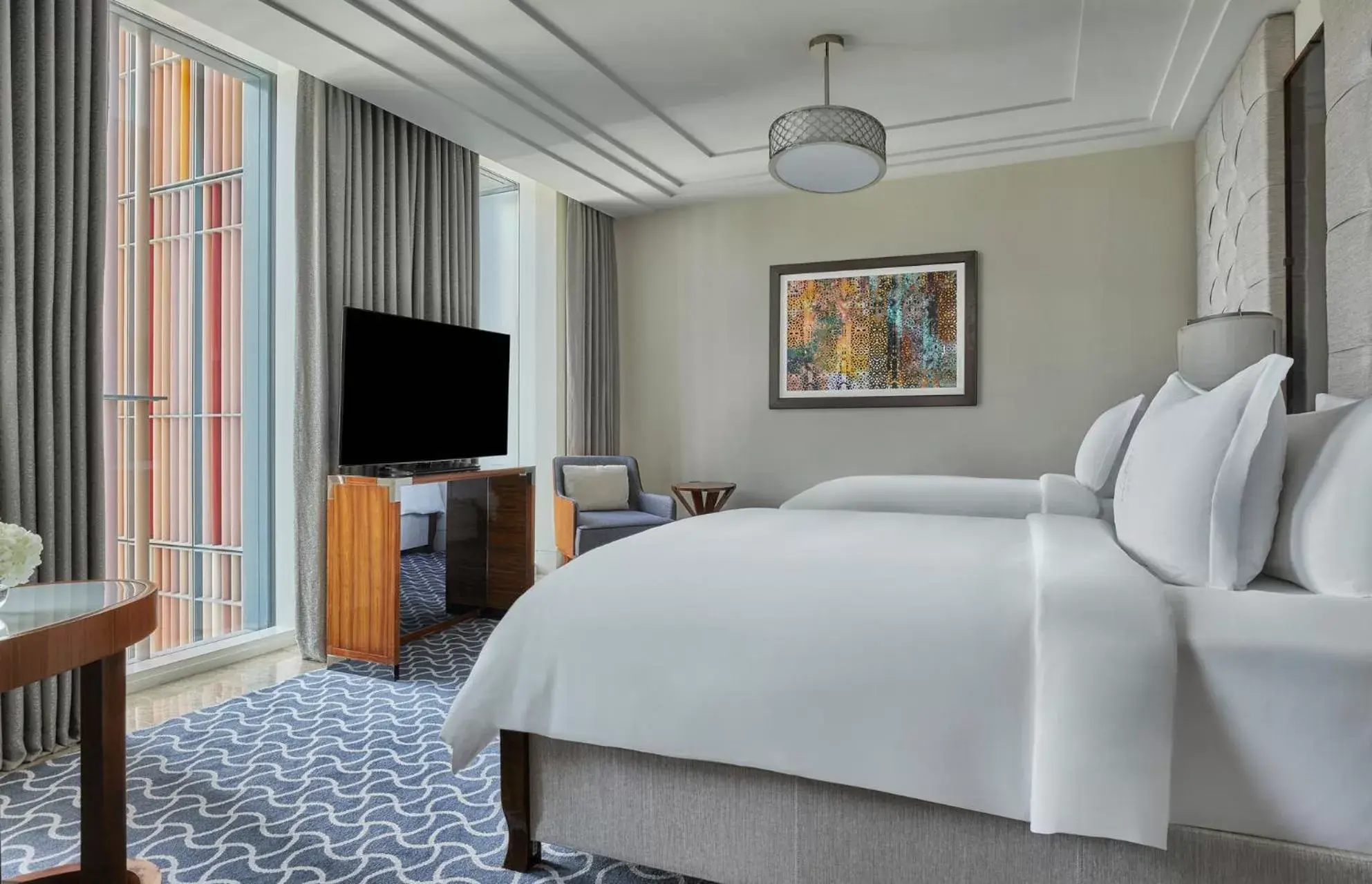 Bedroom, Bed in Four Seasons Hotel Abu Dhabi at Al Maryah Island