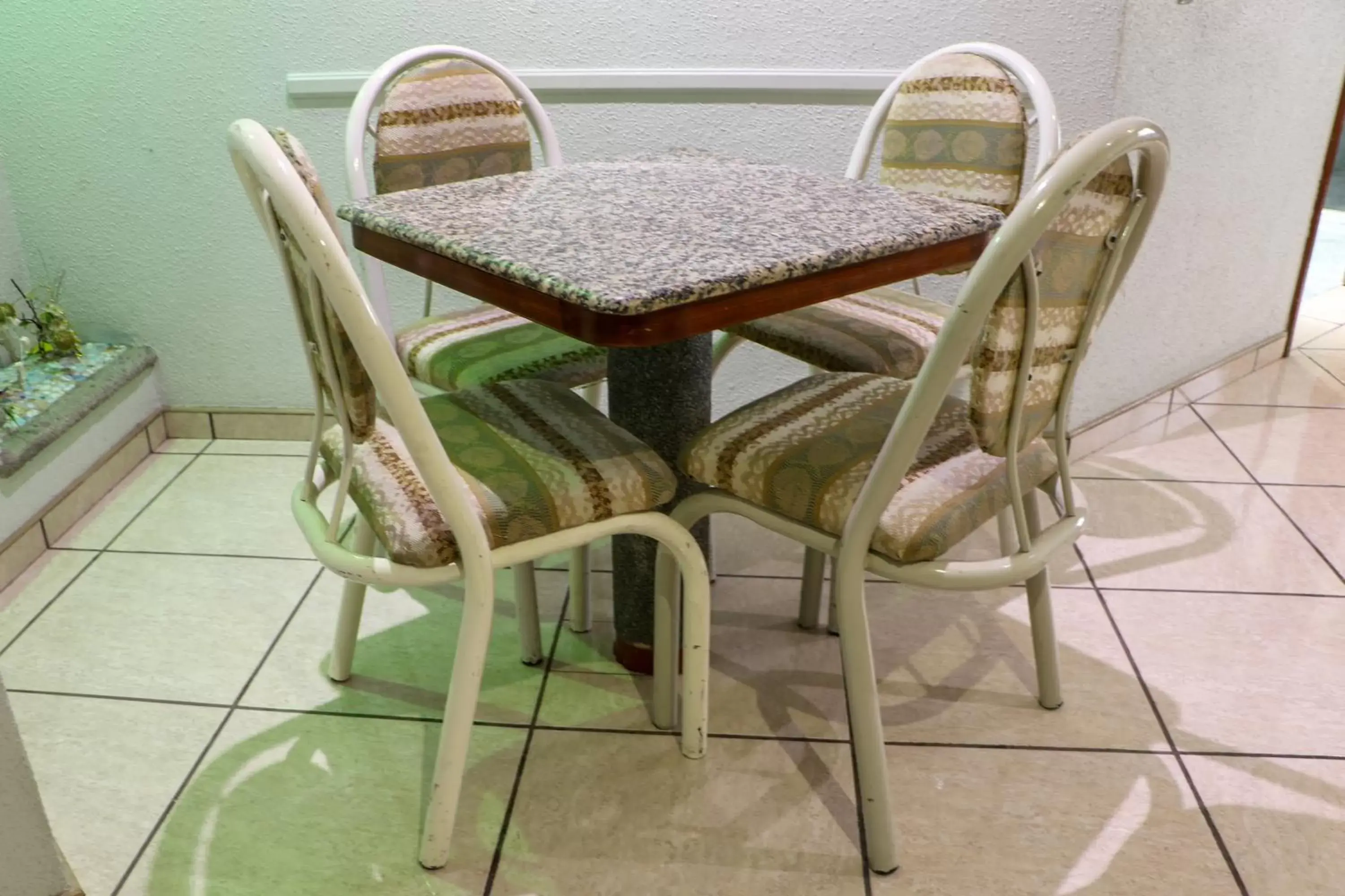 Dining area in Motel Caribe