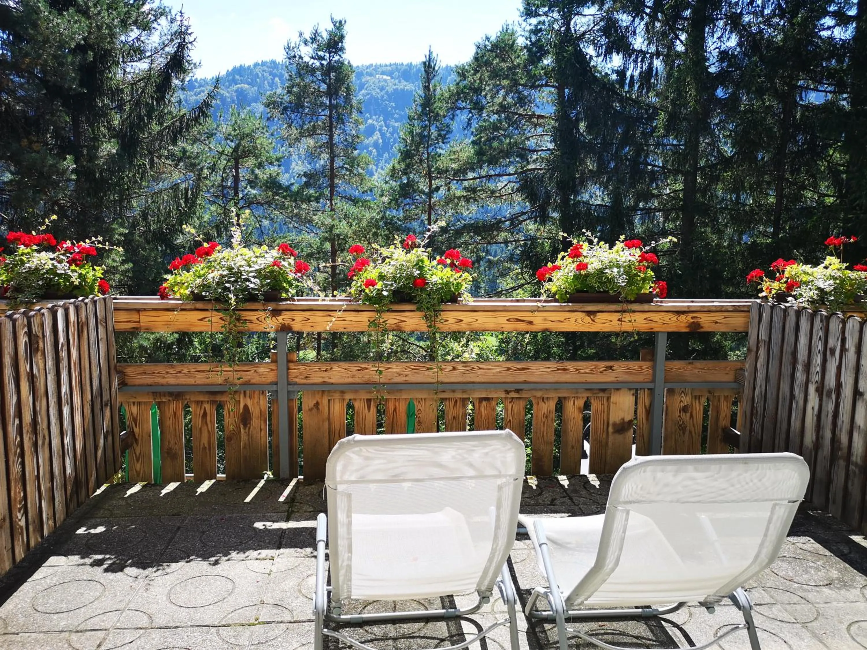 Patio in Ribno Alpine Hotel