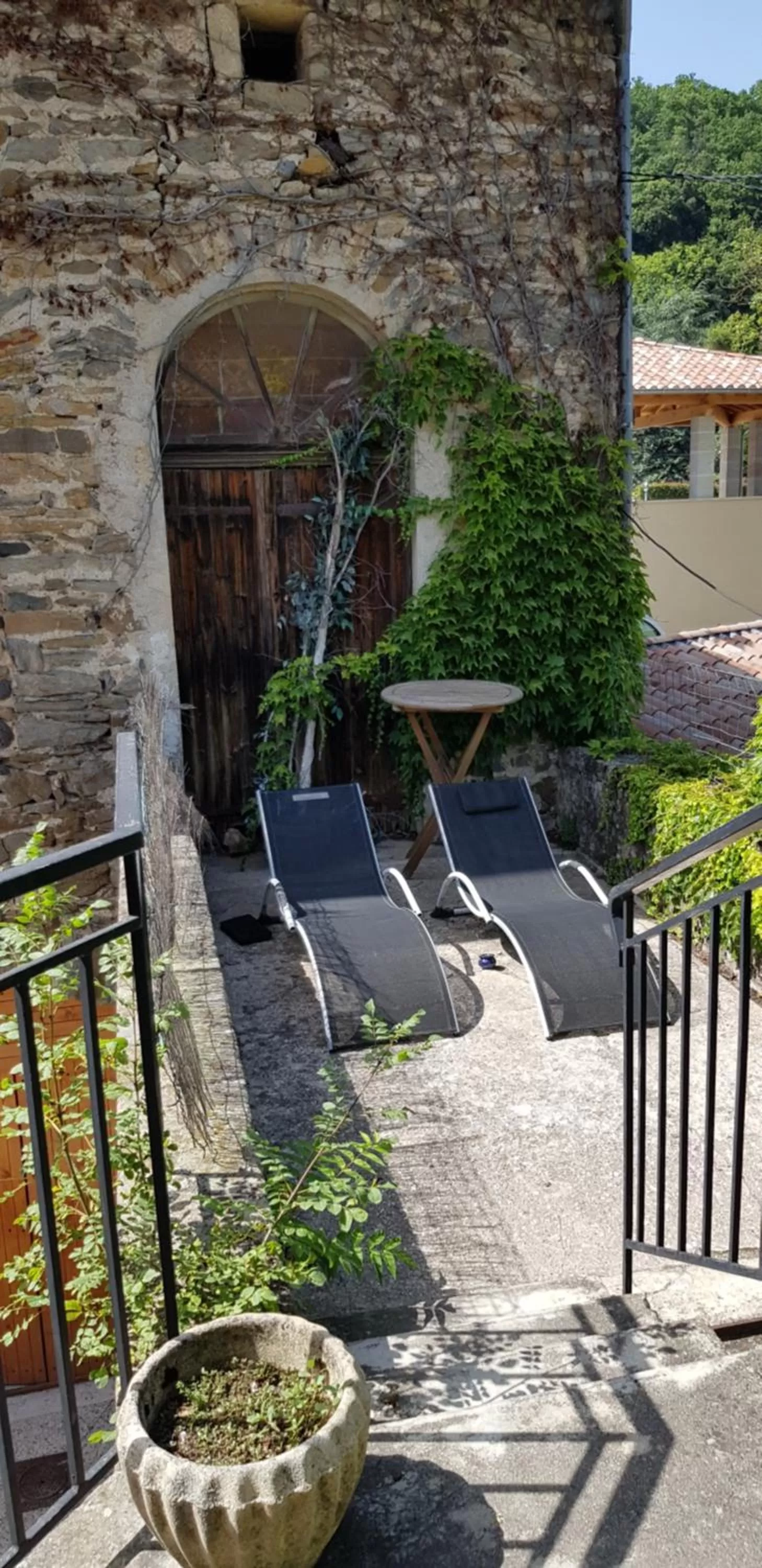 Balcony/Terrace in Le Moulin D'onclaire Camping et chambres d'hôtes