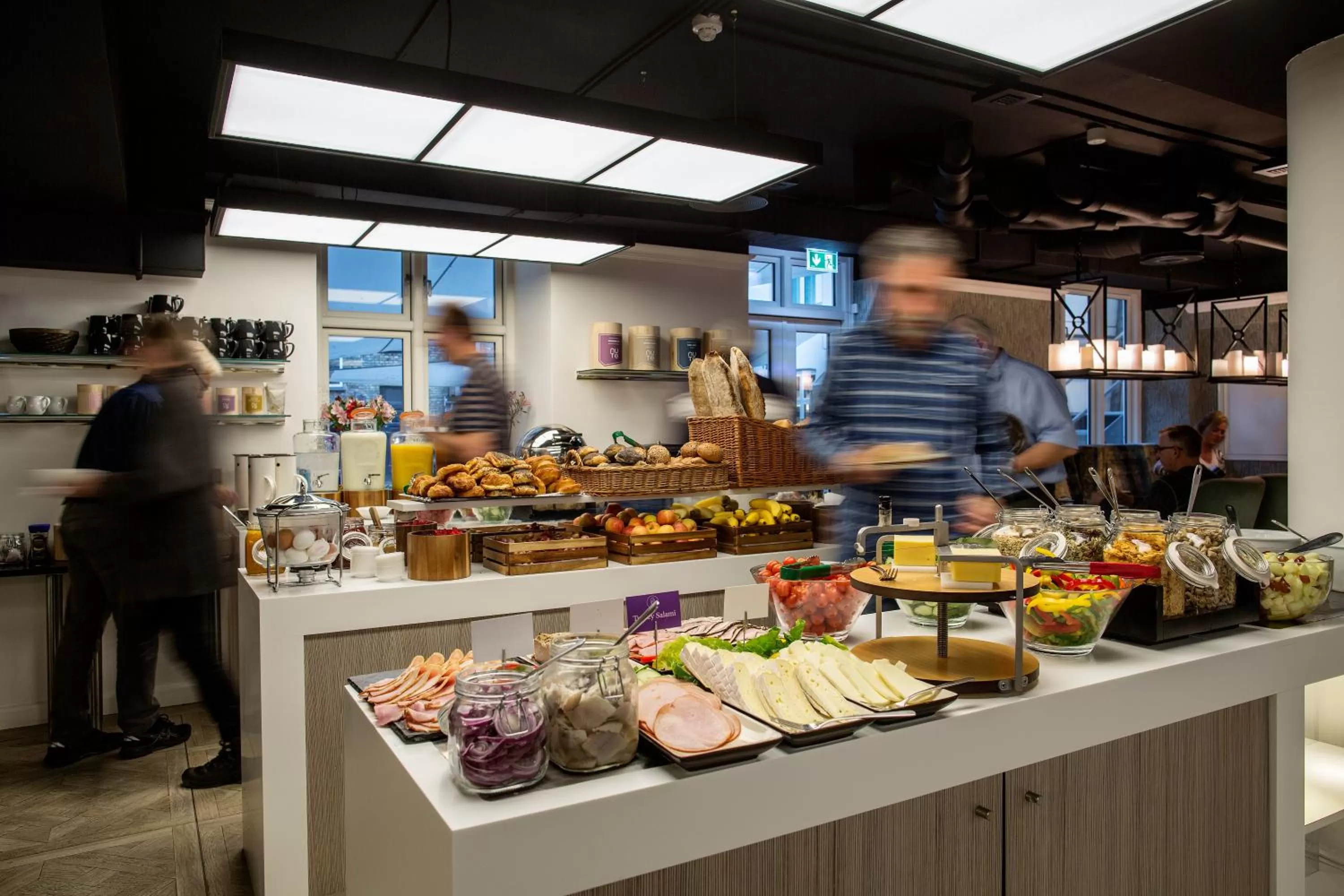 Buffet breakfast in Absalon Hotel