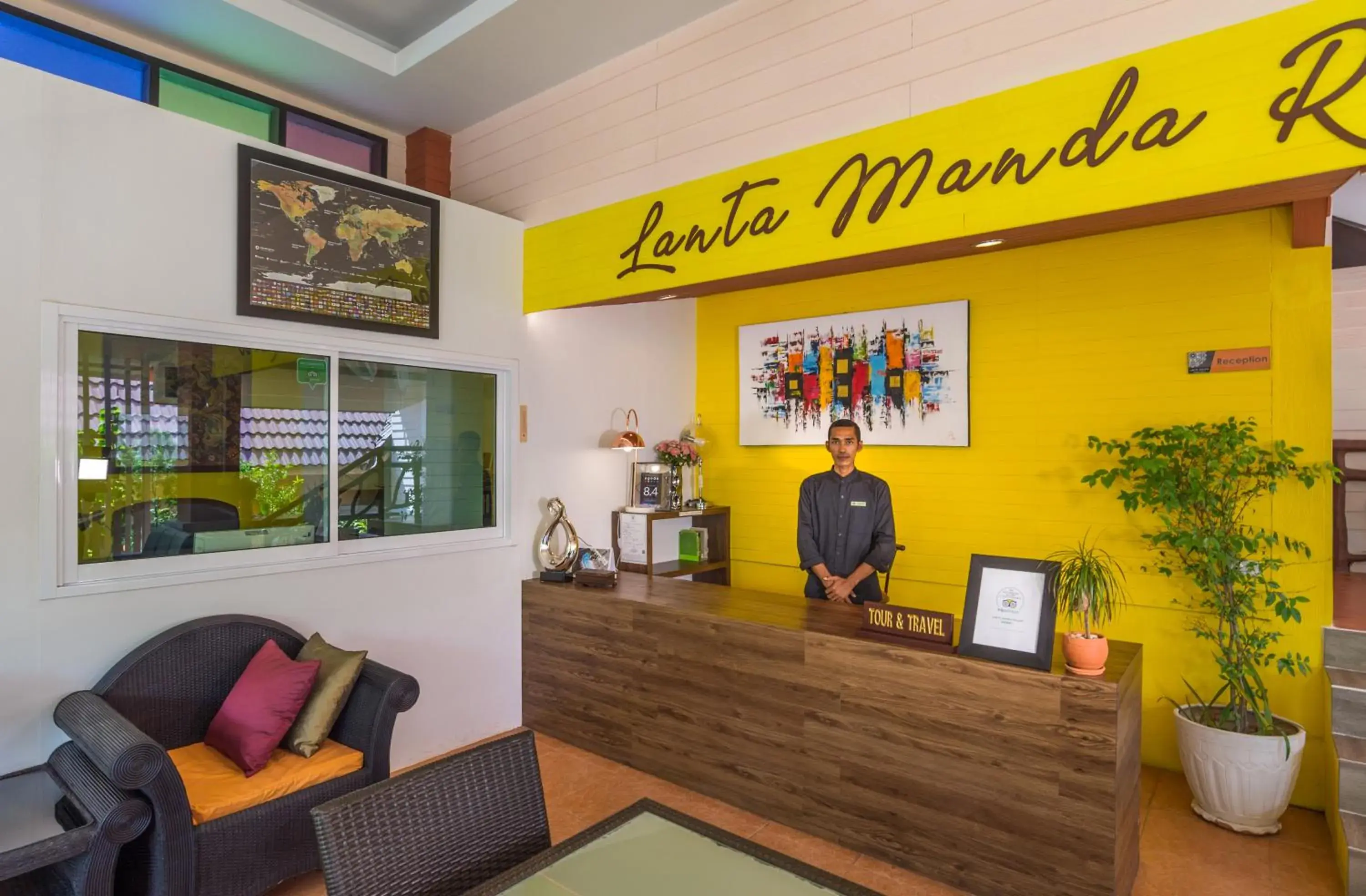 Lobby/Reception in Lanta Manda Resort SHA Plus