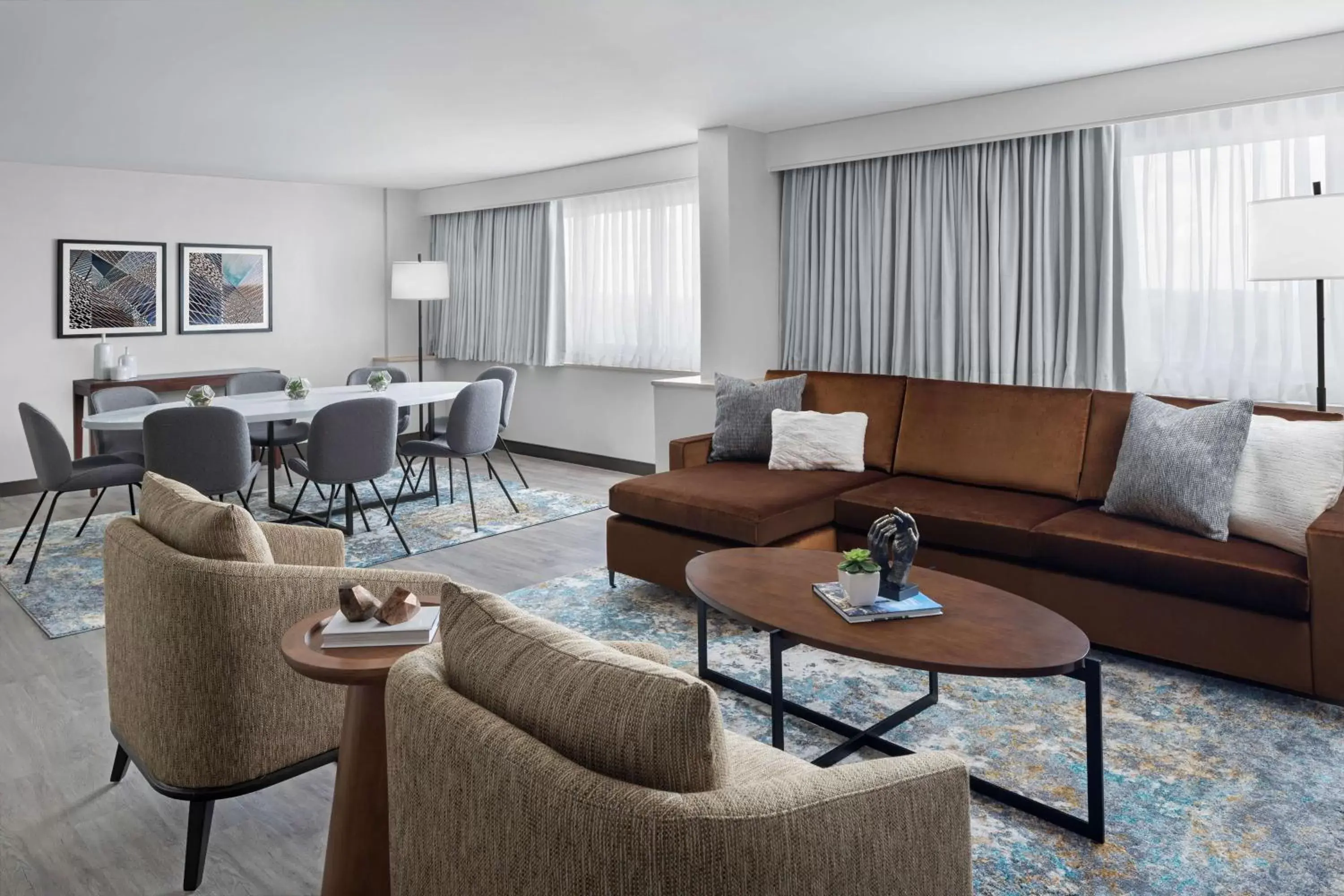 Living room, Seating Area in The Alloy, a DoubleTree by Hilton - Valley Forge