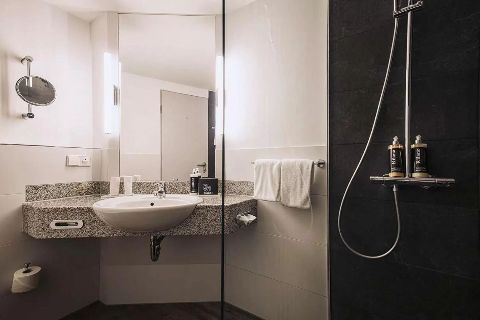 Bathroom in elaya hotel frankfurt oberursel