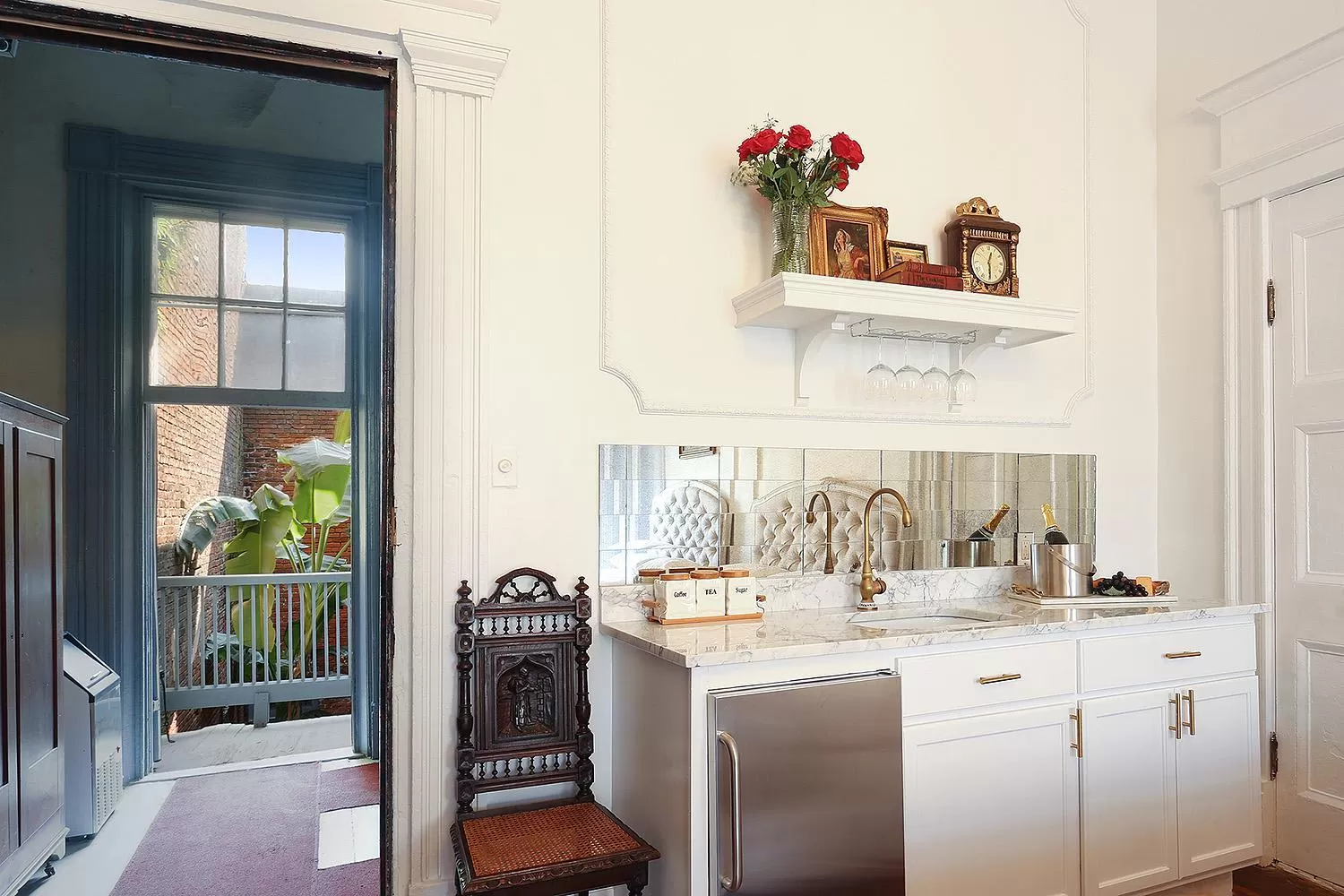 Kitchen or kitchenette in French Quarter Mansion