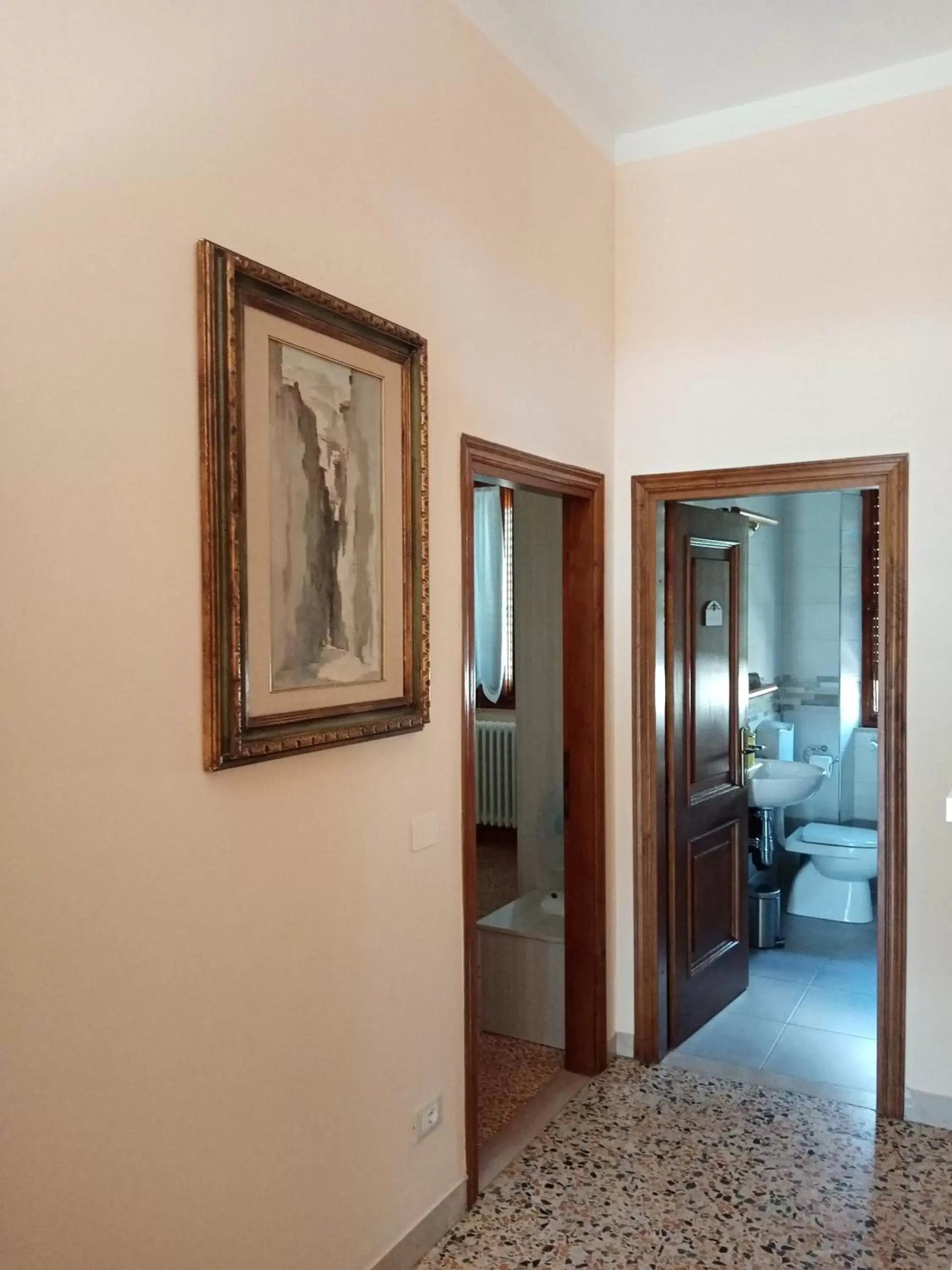 View (from property/room), Bathroom in B&B BORGHI