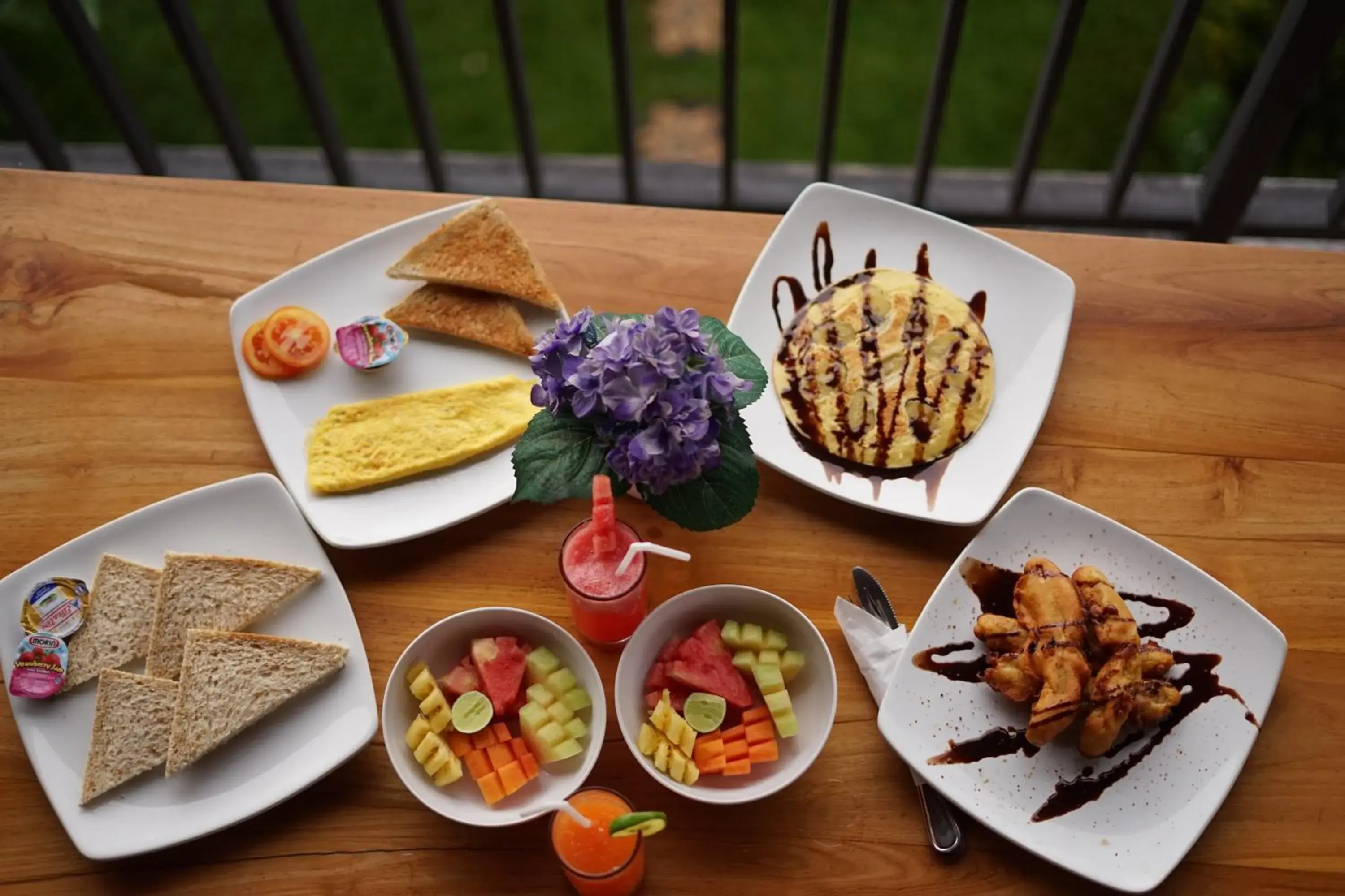 Breakfast in Dewi Sri Private Villa Breakfast in Dewi Sri Private Villa