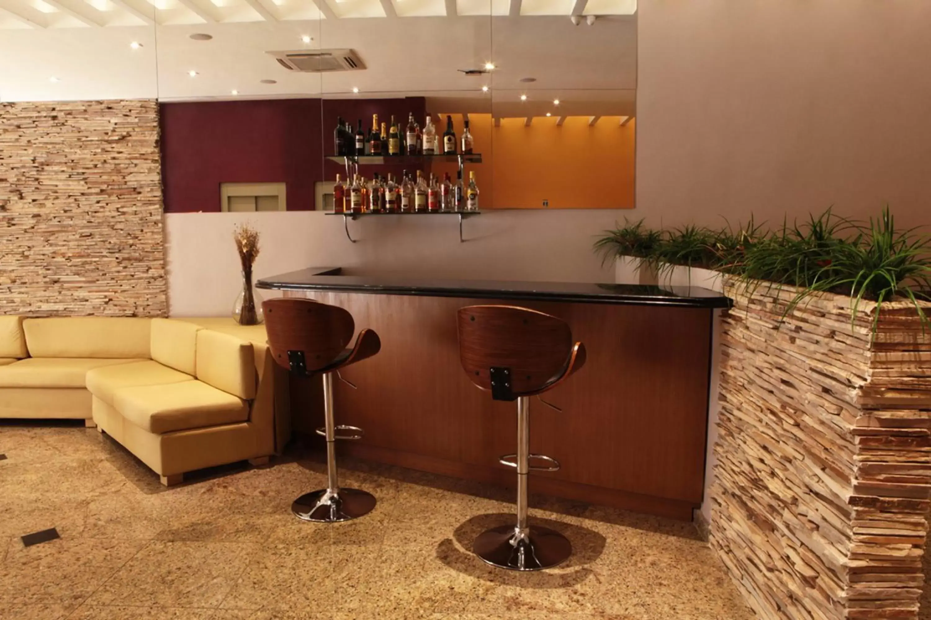 Lounge or bar, Kitchen/Kitchenette in Pompeu Rio Hotel