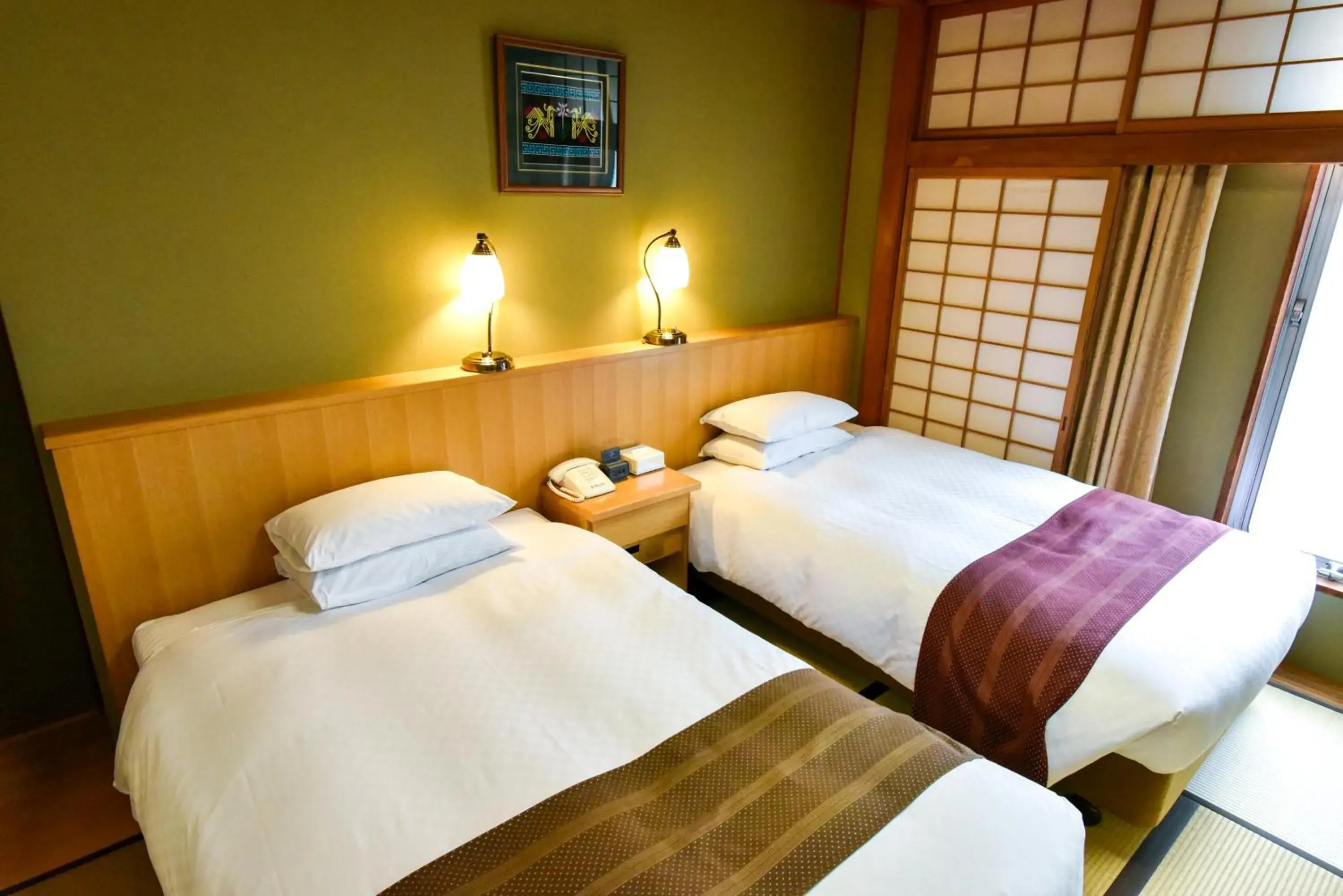 Bed in Kumamoto Hotel Castle