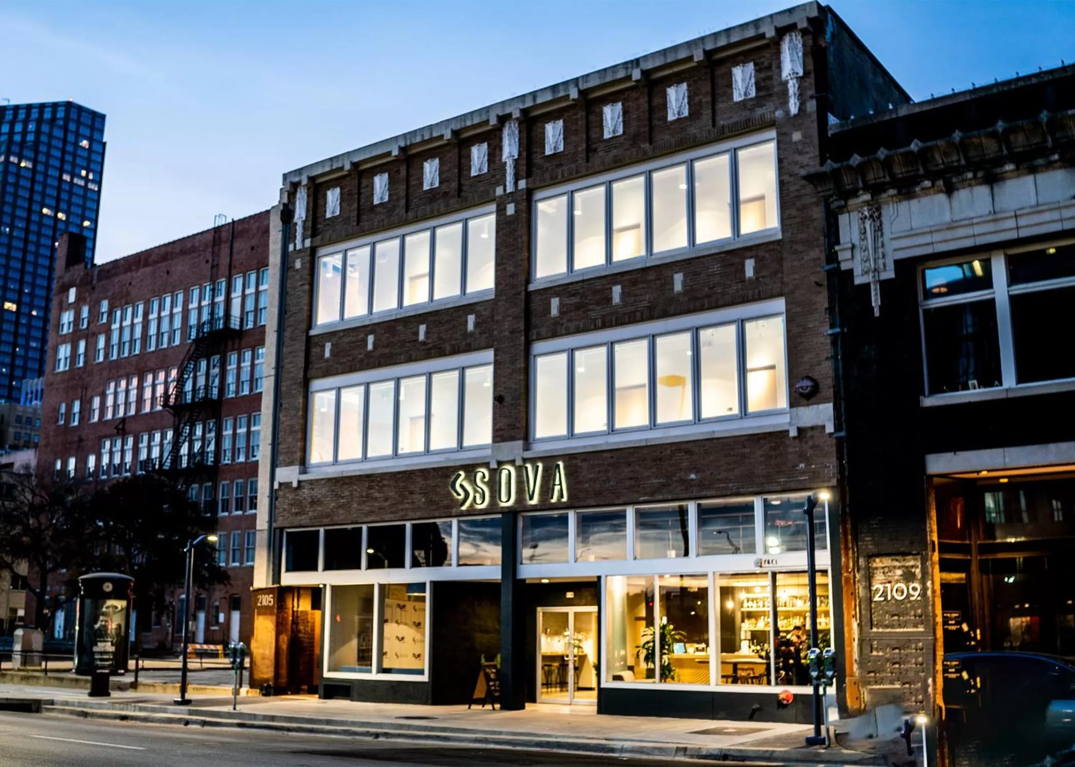 Property building in SOVA Micro-Room & Social Hotel