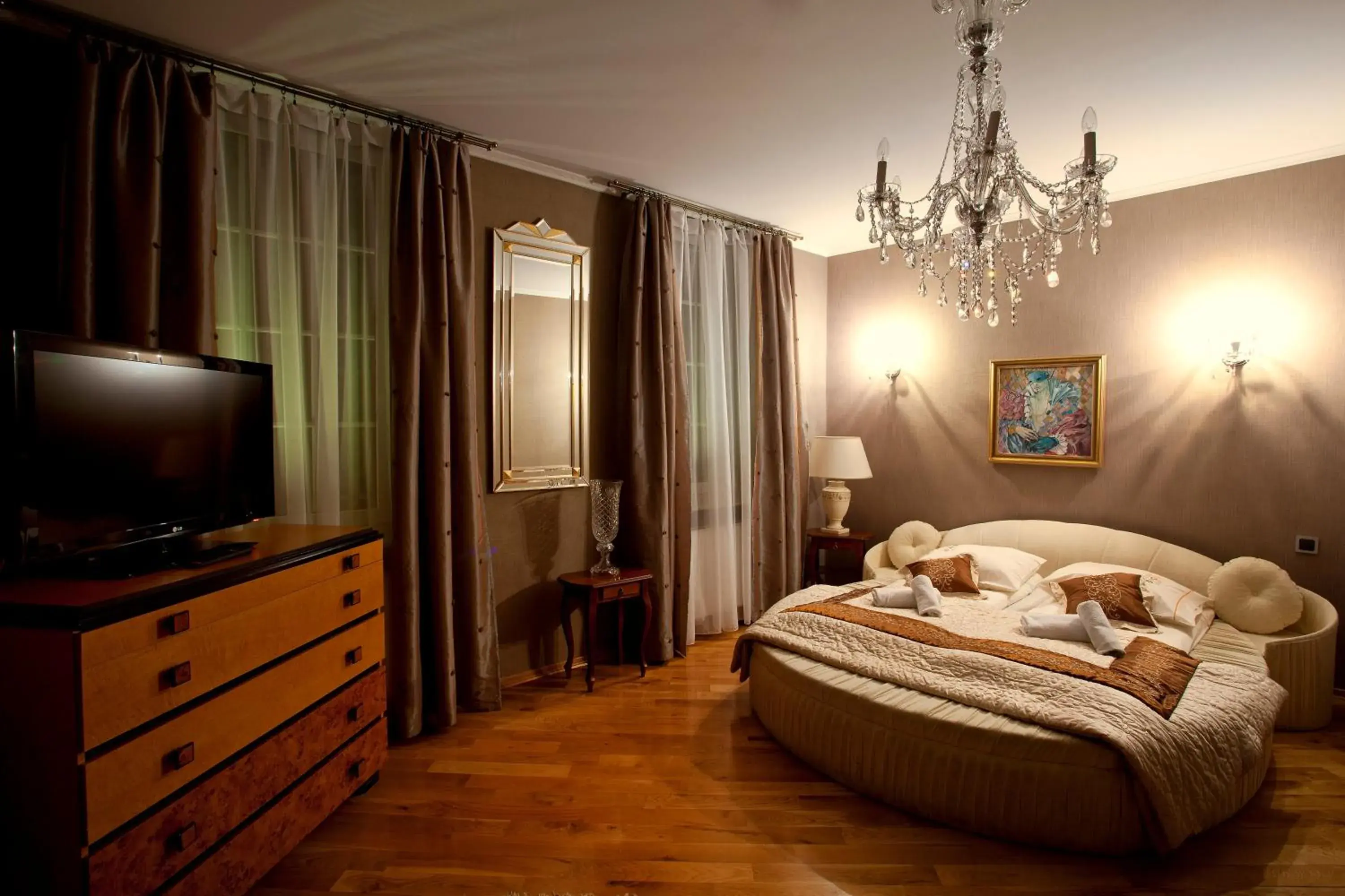 Bed in Aparthotel Oberża