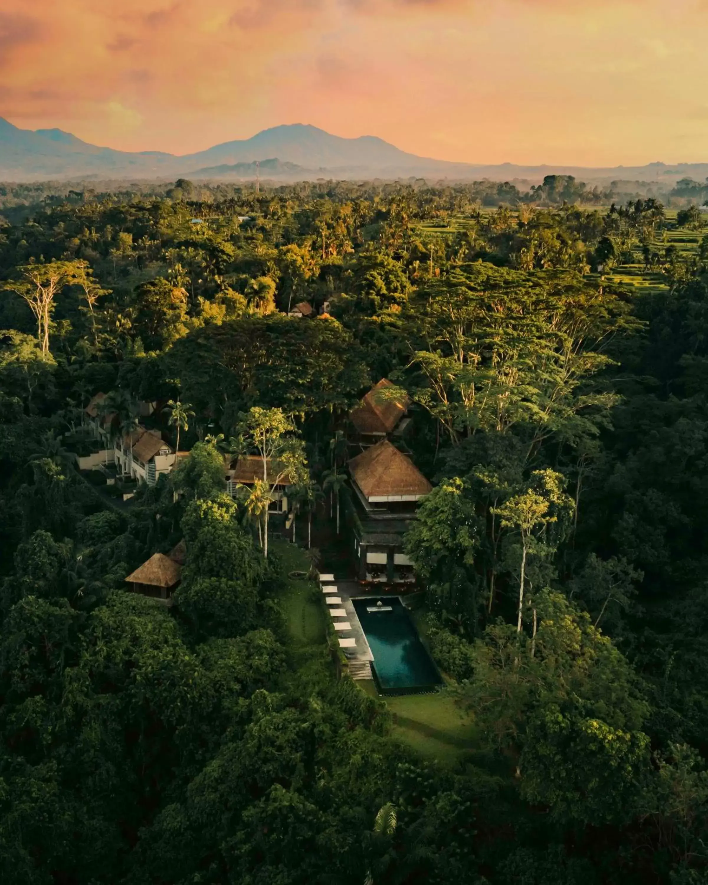 Property building, Bird's-eye View in Alila Ubud