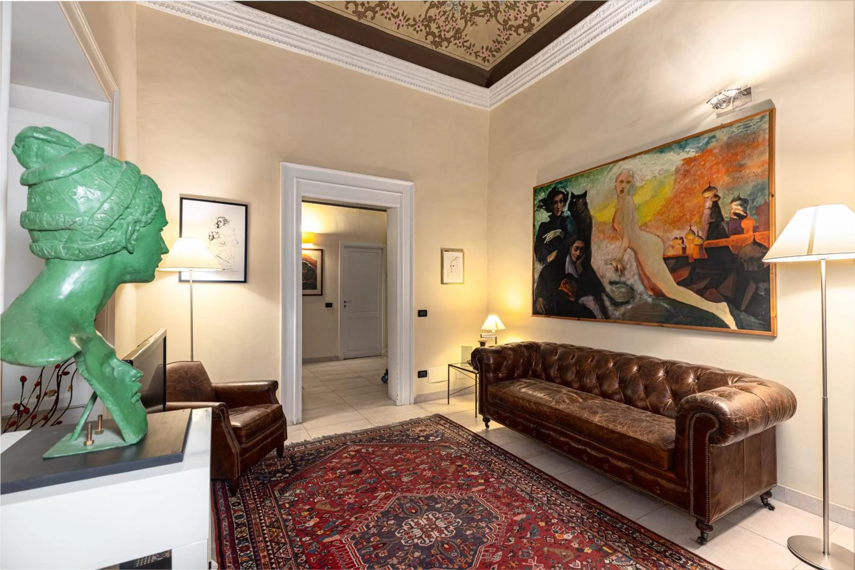 Communal lounge/ TV room in B&B Sant'Agostino