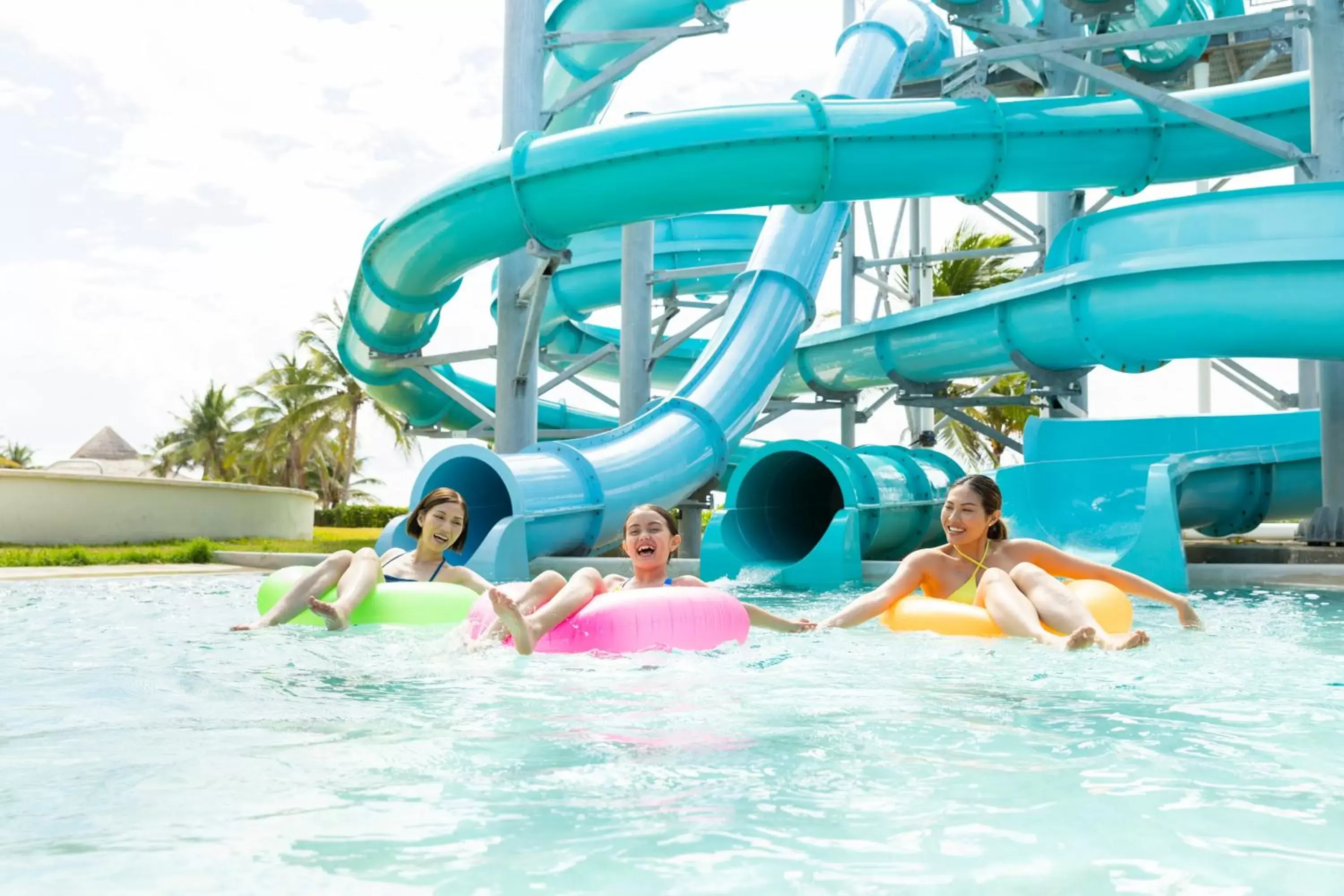 Aqua park, Water Park in Hyatt Ziva Riviera Cancun All-Inclusive